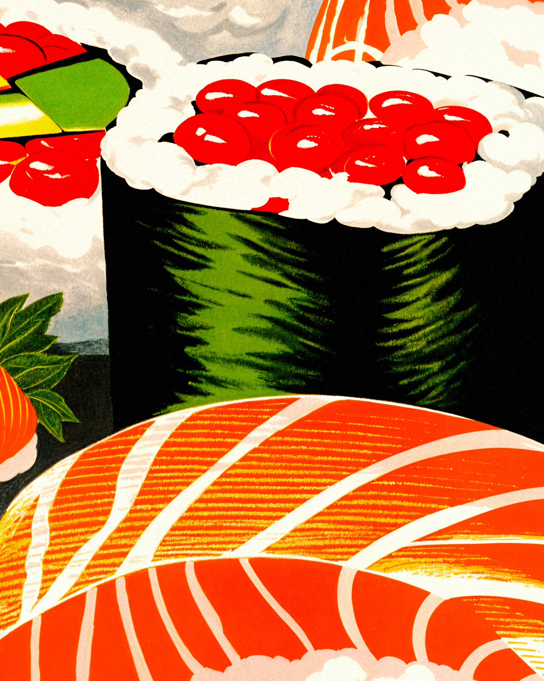 Sushis, asian restaurant - Poster