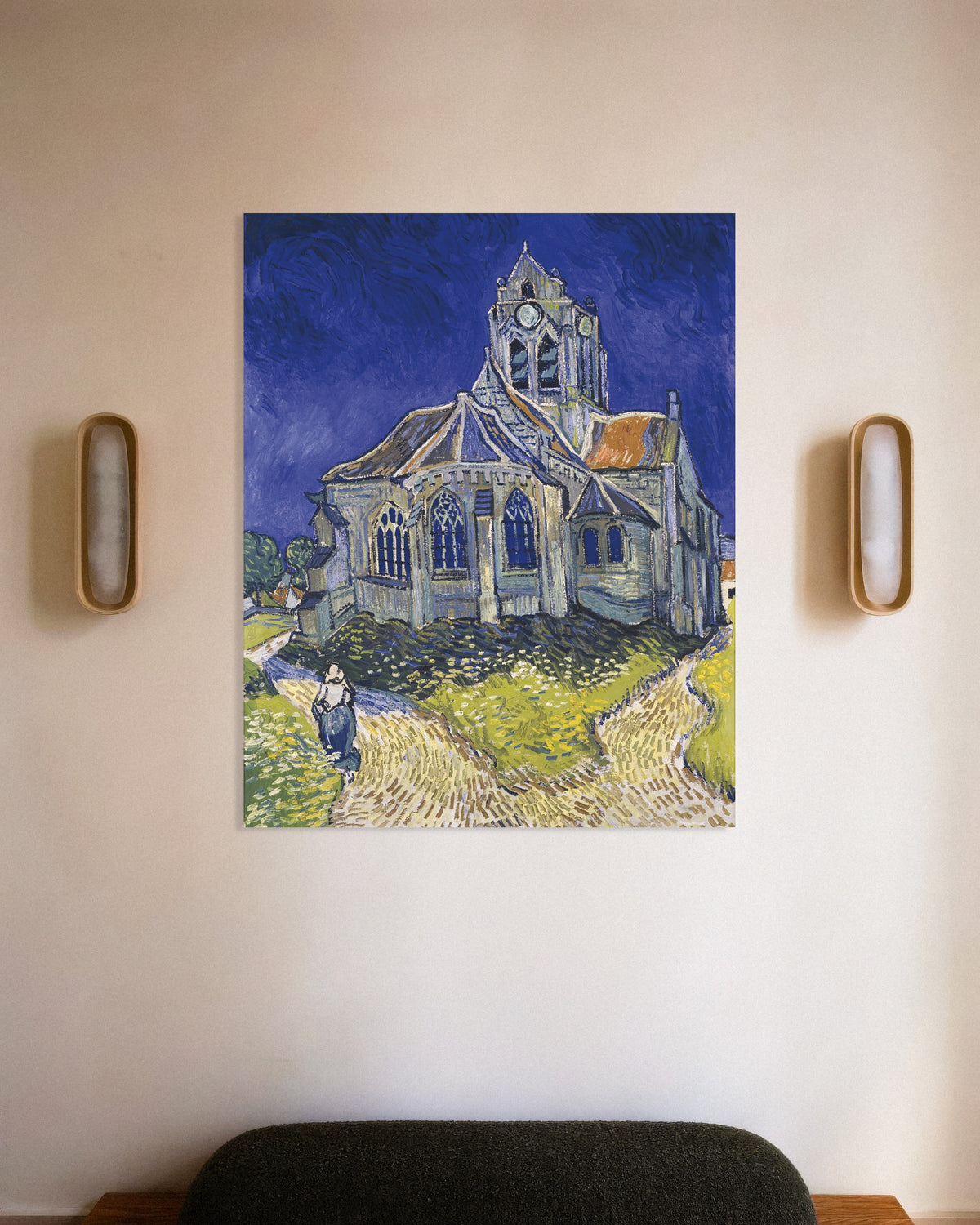 Poster of The Church at Auvers-sur-Oise (1890) by Vincent van Gogh
