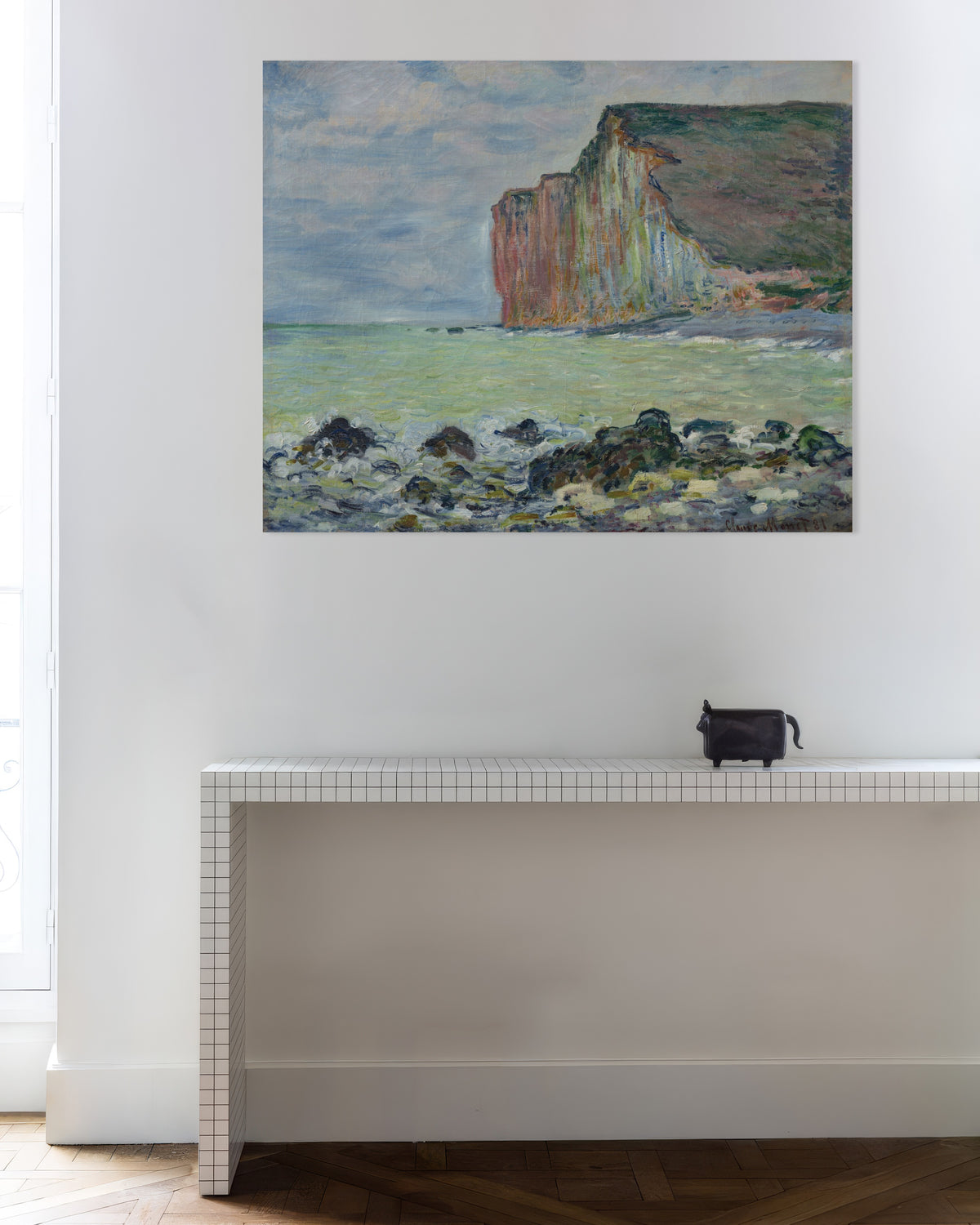 Poster of The Cliff at Petites-Dalles (1881) by Claude Monet