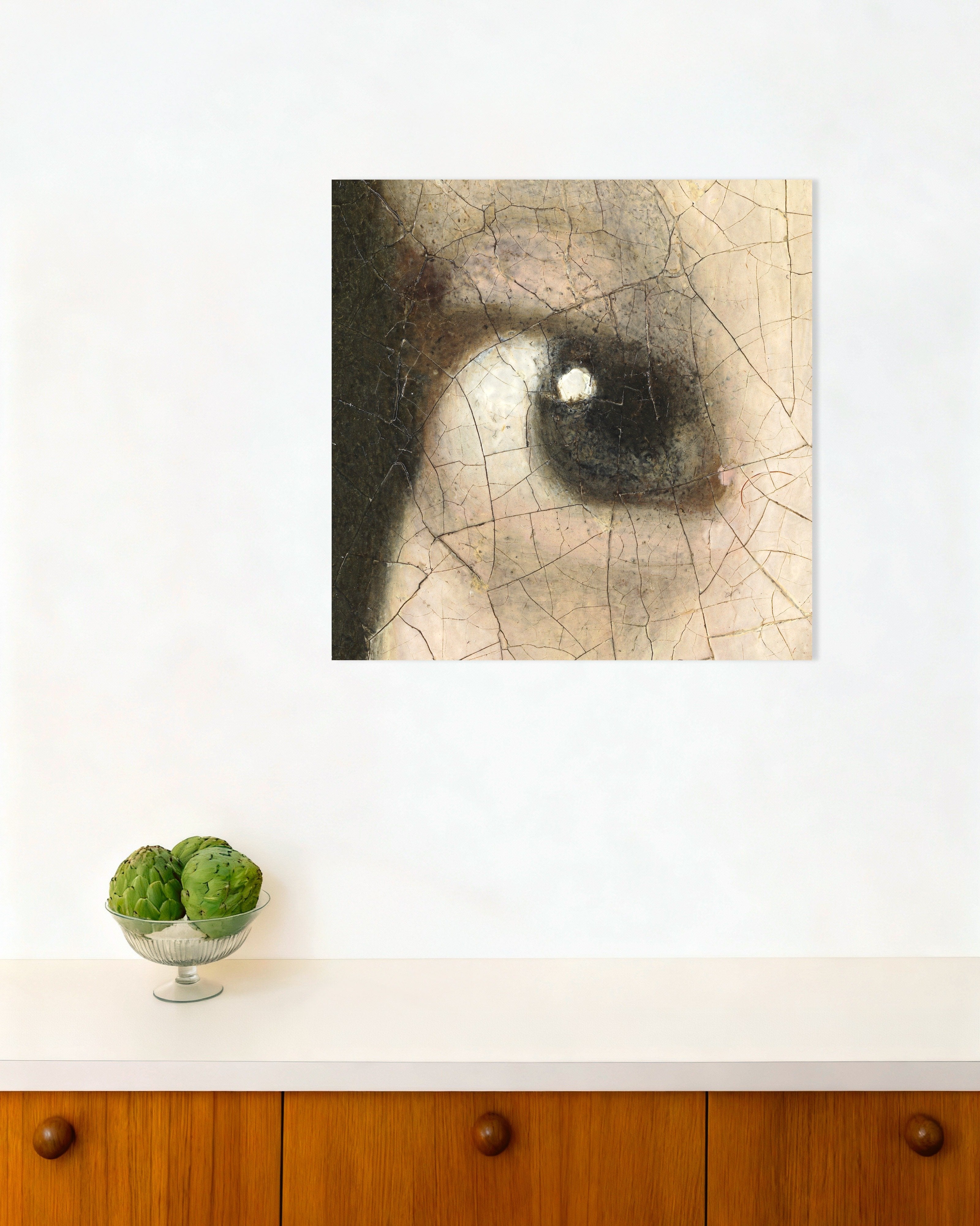 Poster of The Iris - Detail from Vermeer’s Girl with a Pearl Earring