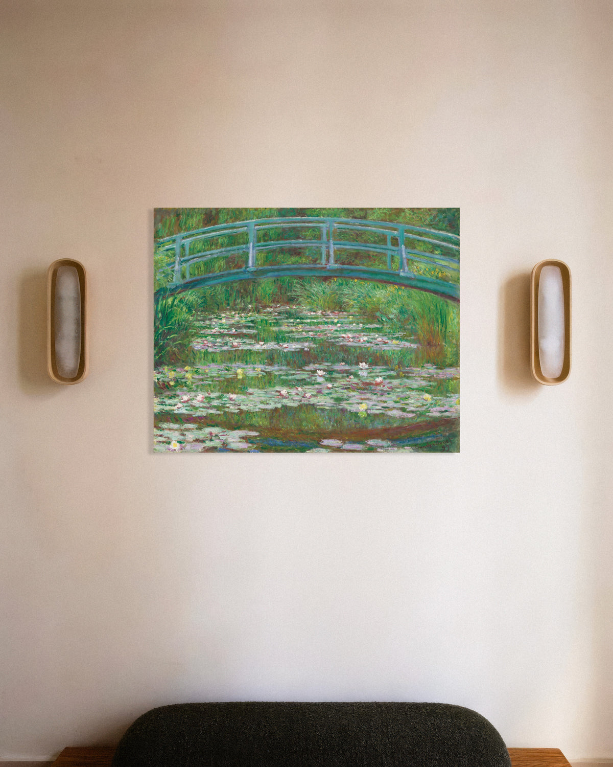 Poster of The Japanese Footbridge (1899) by Claude Monet