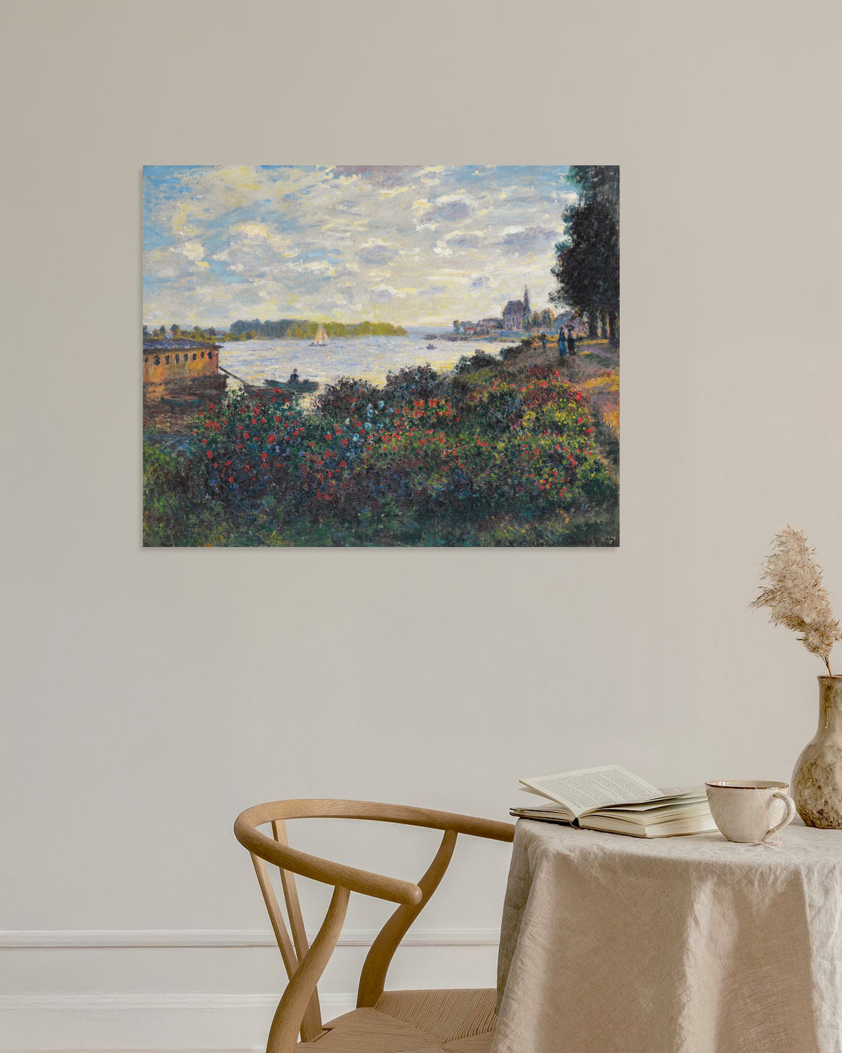 Poster of The Seine at Argenteuil (1877) by Claude Monet
