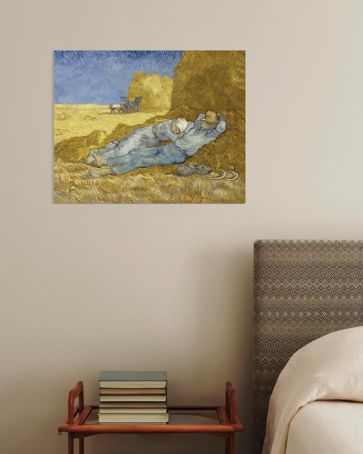 Poster of The Siesta, after Millet (1890) by Vincent van Gogh