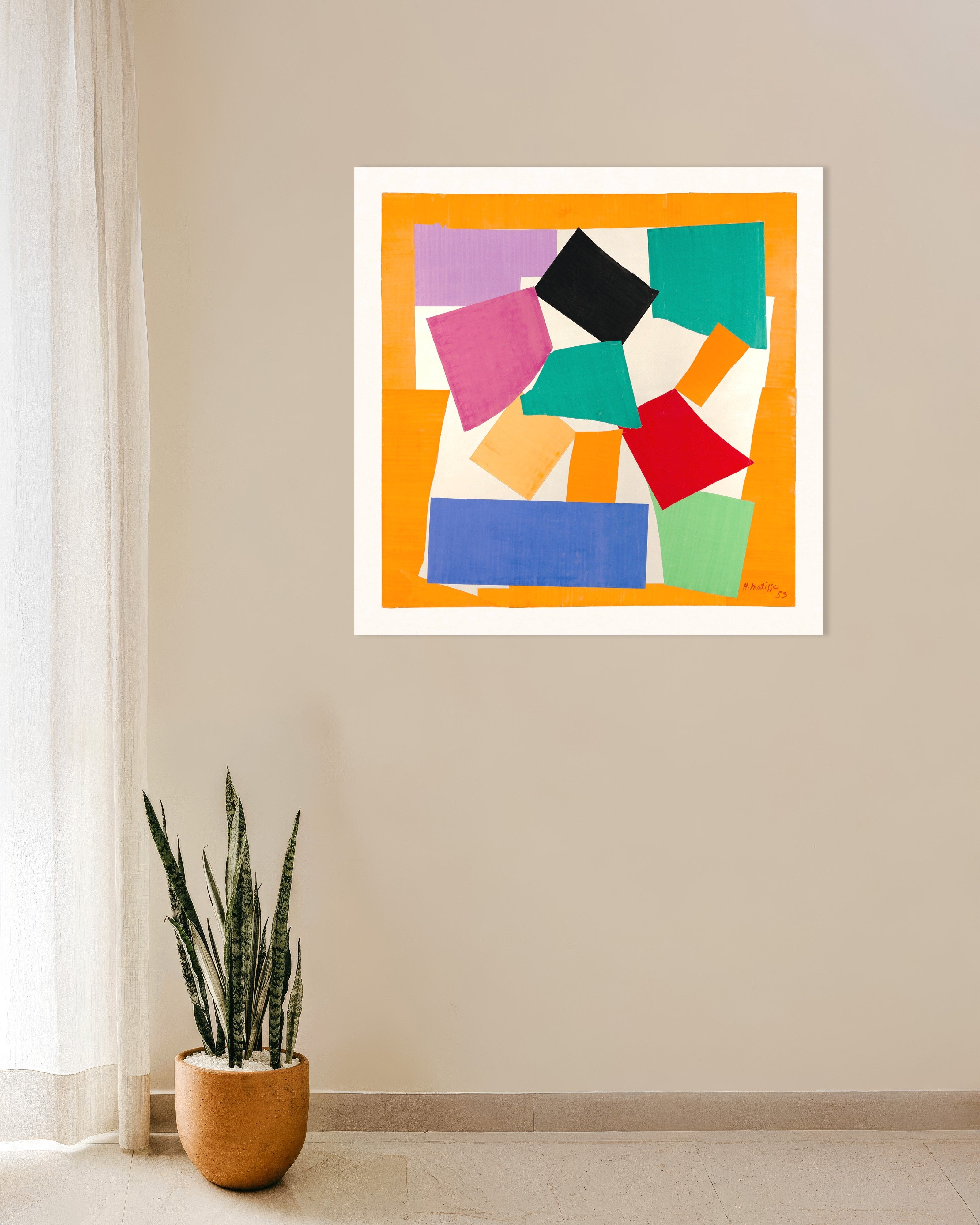 Poster of The snail (1953) by Henri Matisse - Poster