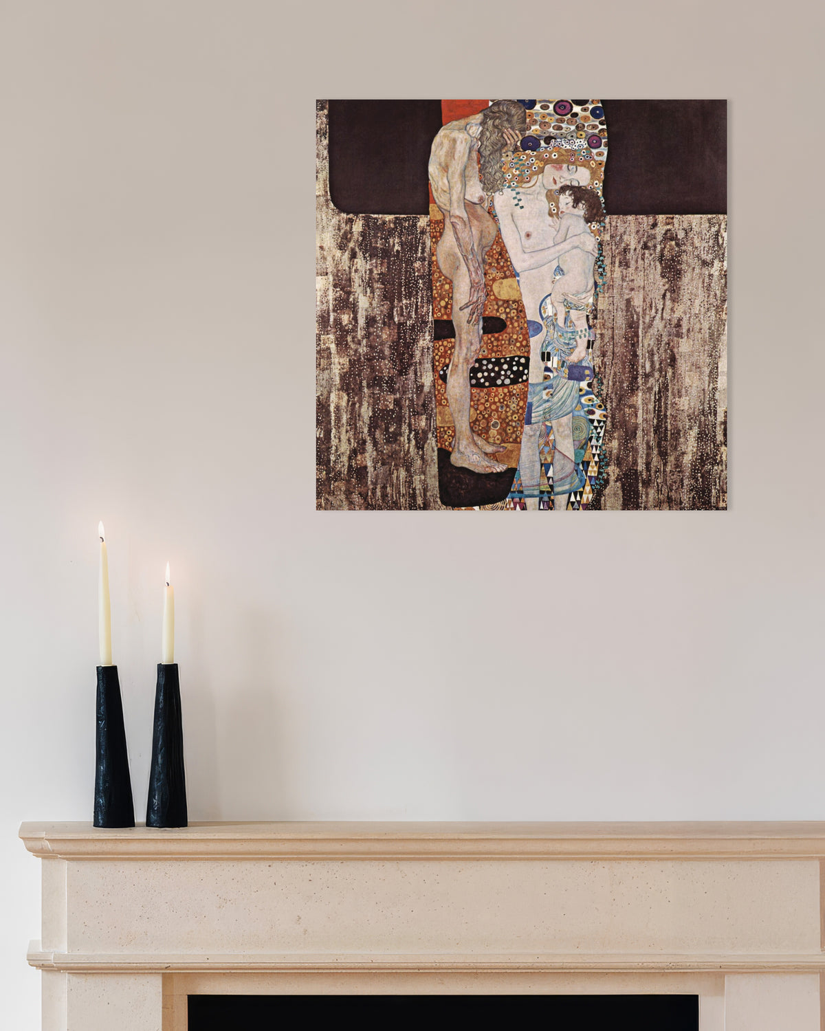 Poster of The Three Ages of Woman (1905) by Gustav Klimt