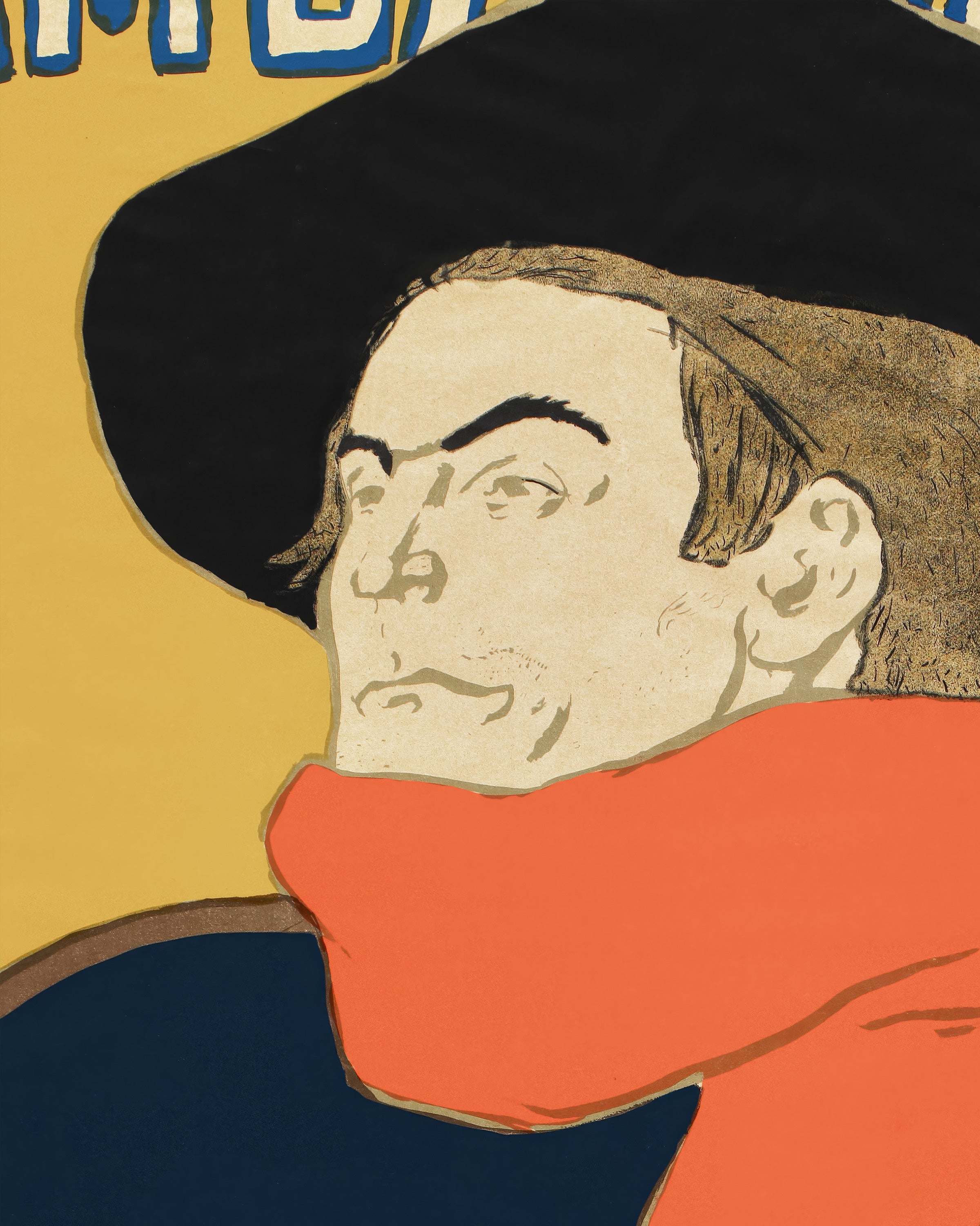 Ambassadeurs : Aristide Bruant dans son cabaret (1892) par Henri de Toulouse-Lautrec Poster