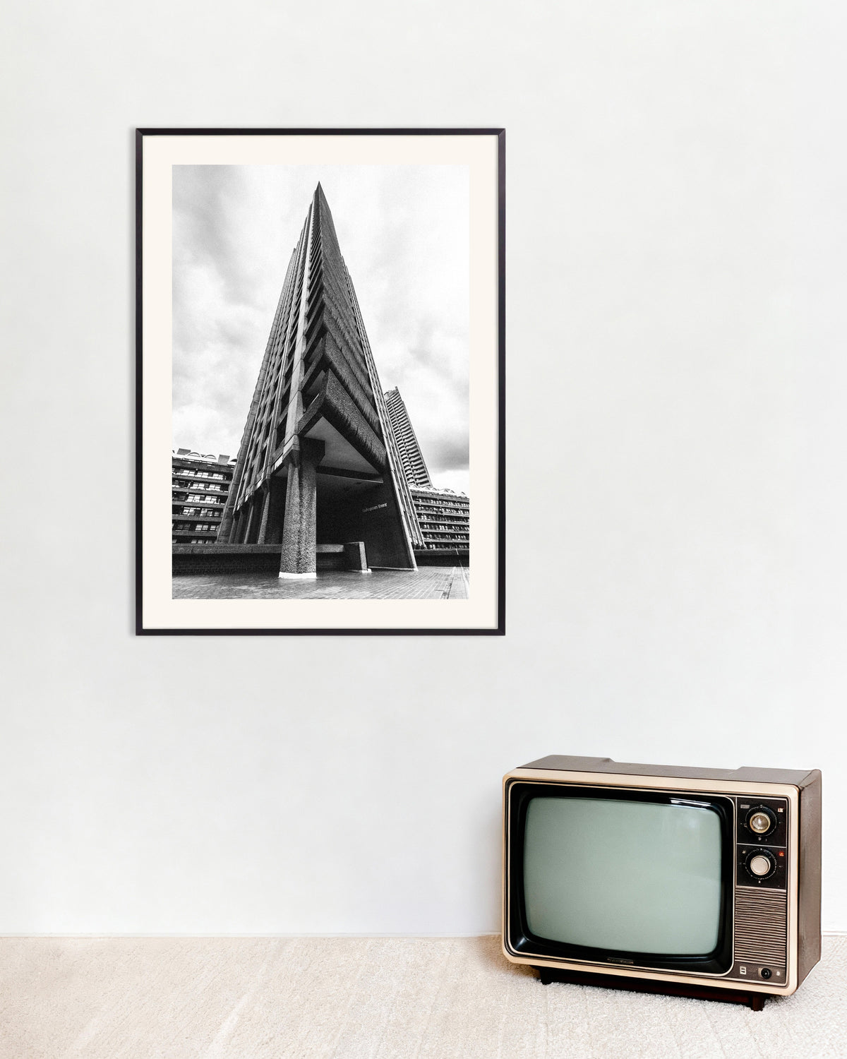 Poster of Triangular Tower Prow, with metal frame