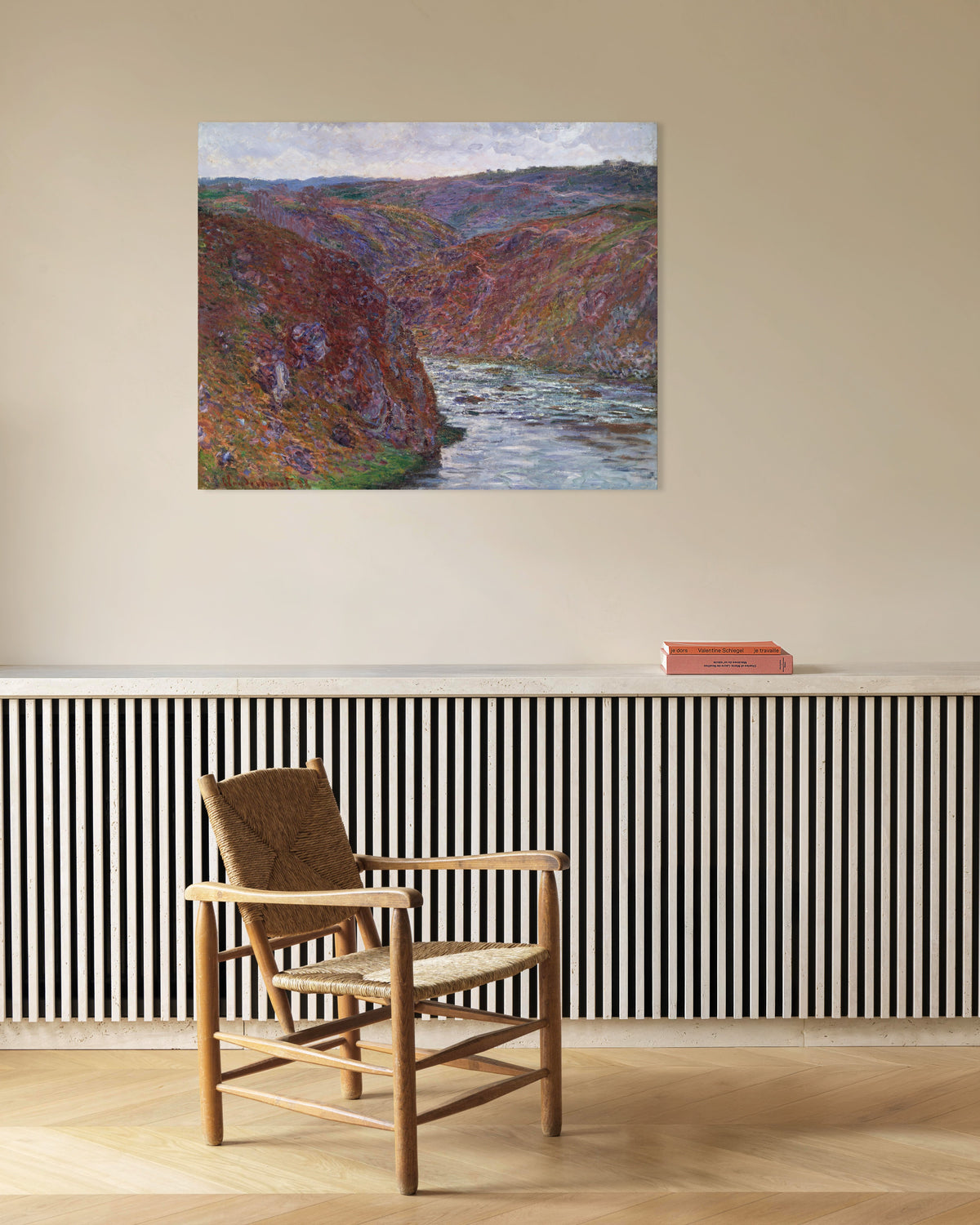 Poster of Valley of the Creuse, Gray Day (1889) by Claude Monet