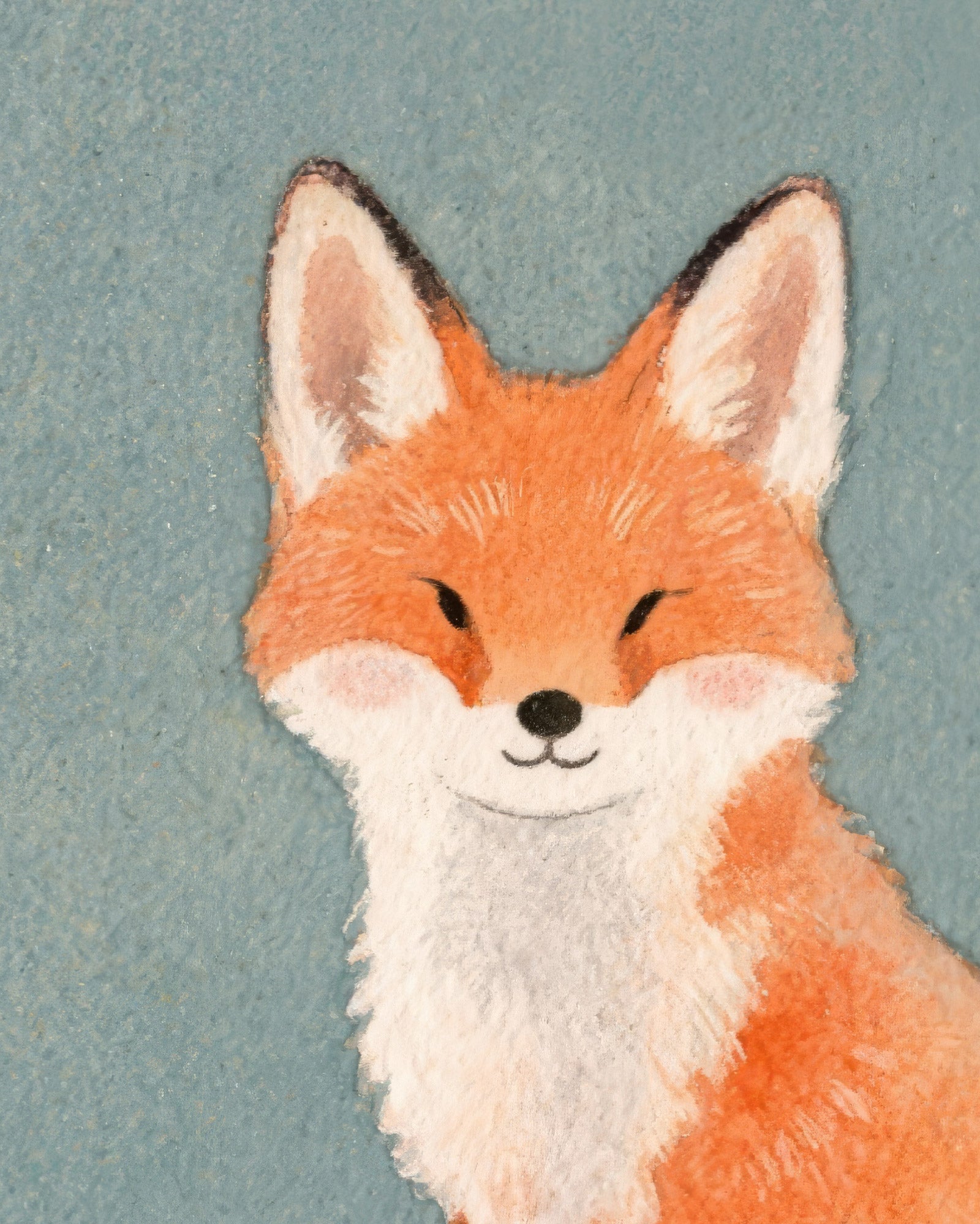 Nursery animals wall art collection by Posterscape, an orange fox.