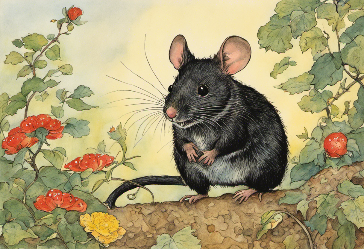 Contemporary American comic strip naive, a mouse - Poster