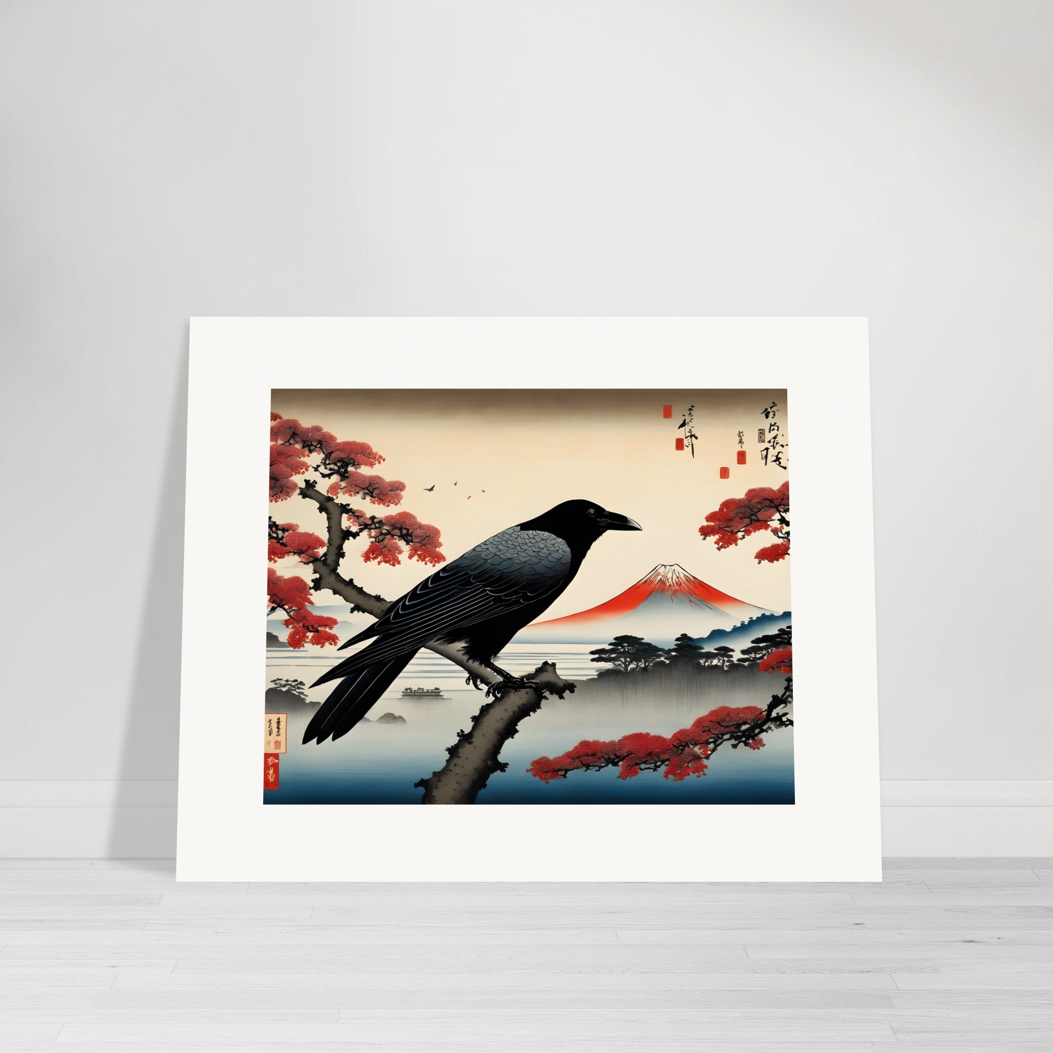 Evocative ukiyo-e scenes, transient instants, Crow – Print