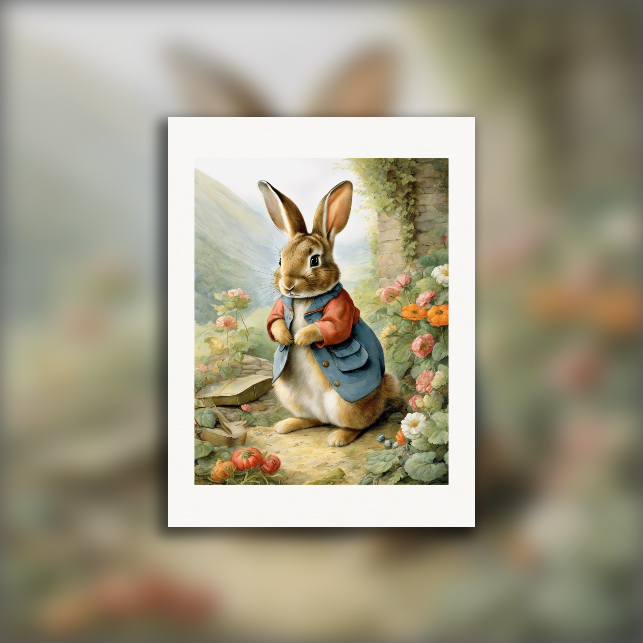 Enchanting stories, exquisite British watercolours, Rabbit – Print