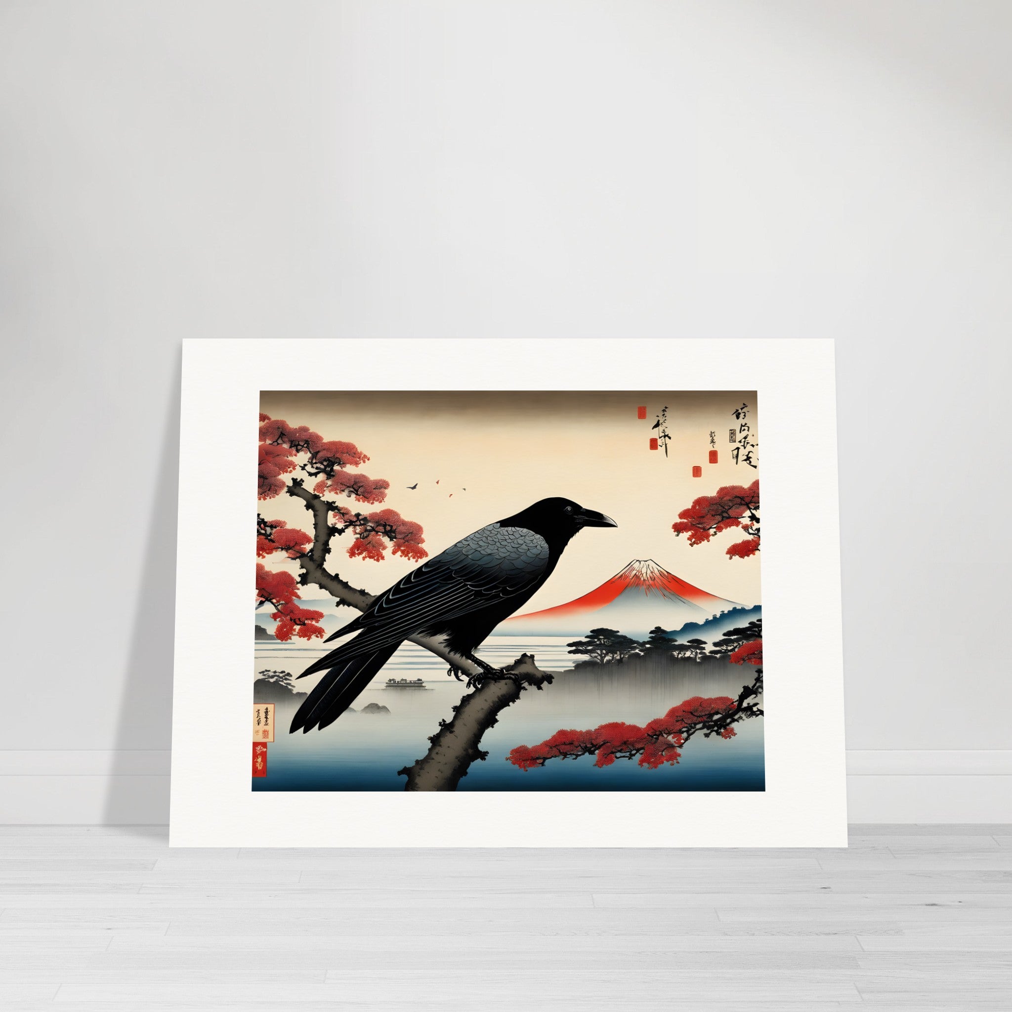 Poetic ukiyo-e views, fleeting moments, Crow - Poster