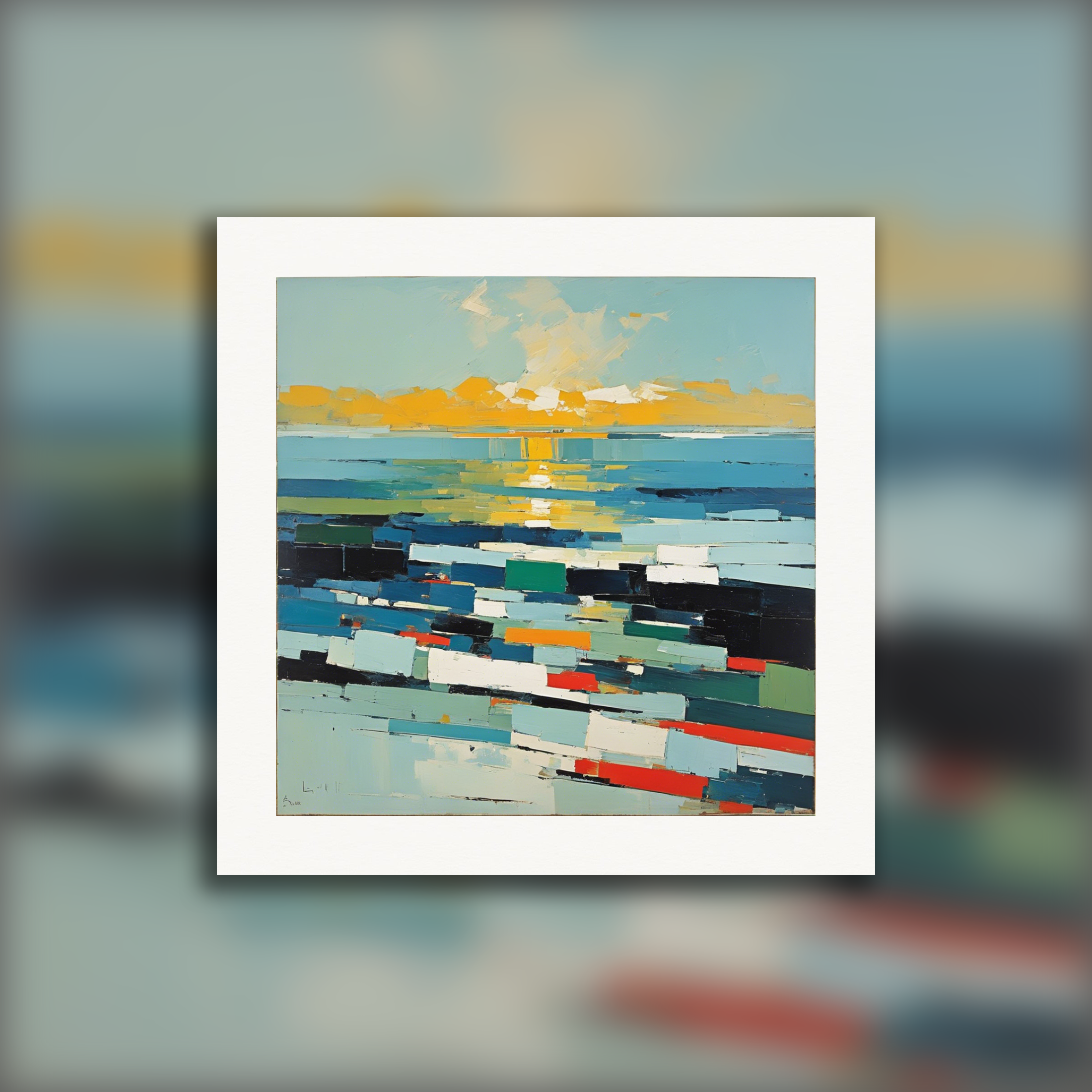 Abstract art, The Ocean - Poster