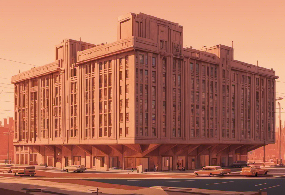 Brutalist architecture building - Poster