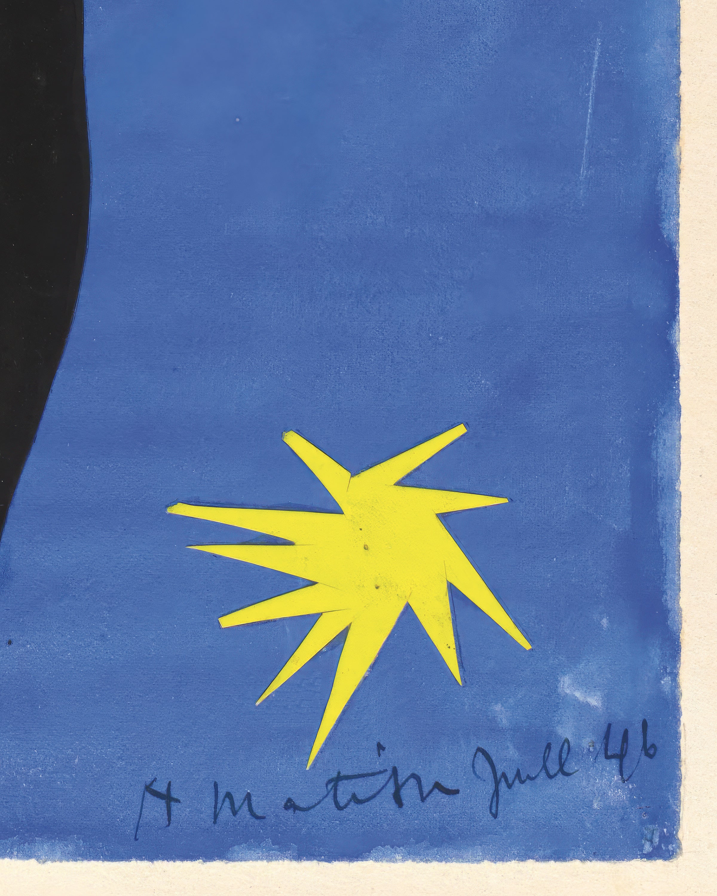 Henri Matisse 【イカロスの飛翔】JAZZ シルクスクリーン Matisse Icarus 1947 Jazz Portfolio Art Print | Posterscape.co.uk