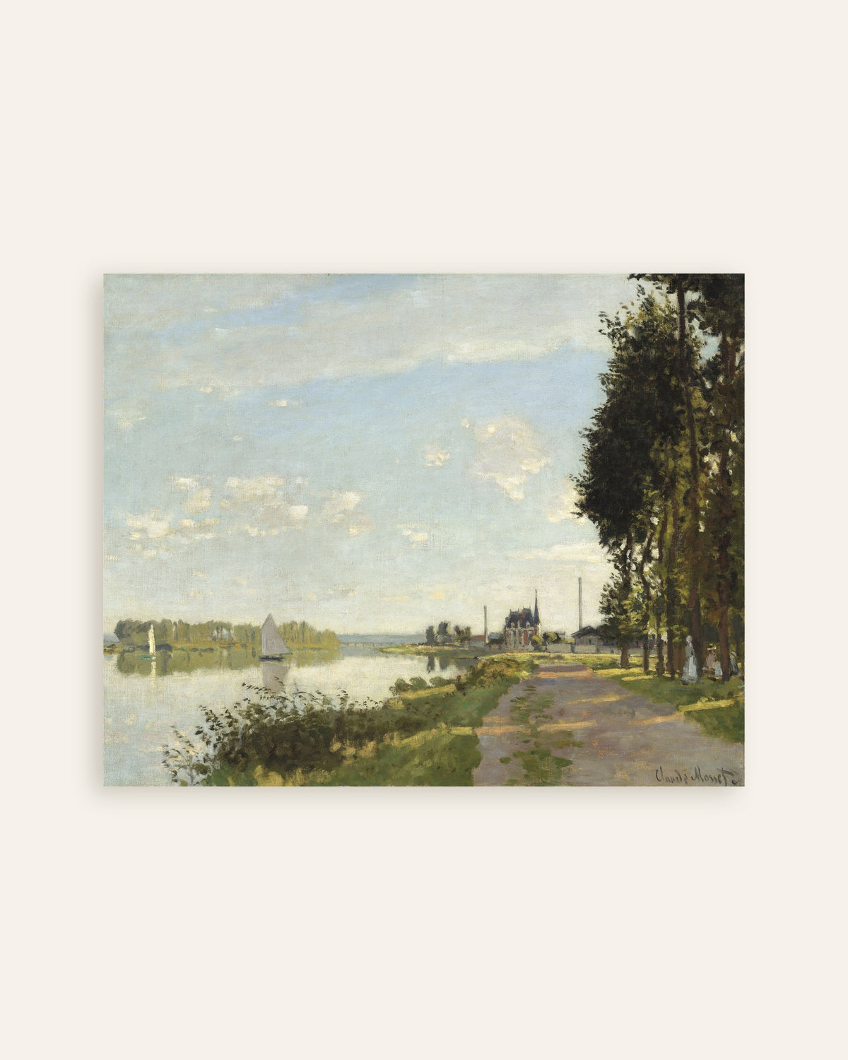Poster of Argenteuil (c. 1872) by Claude Monet, thumbnail