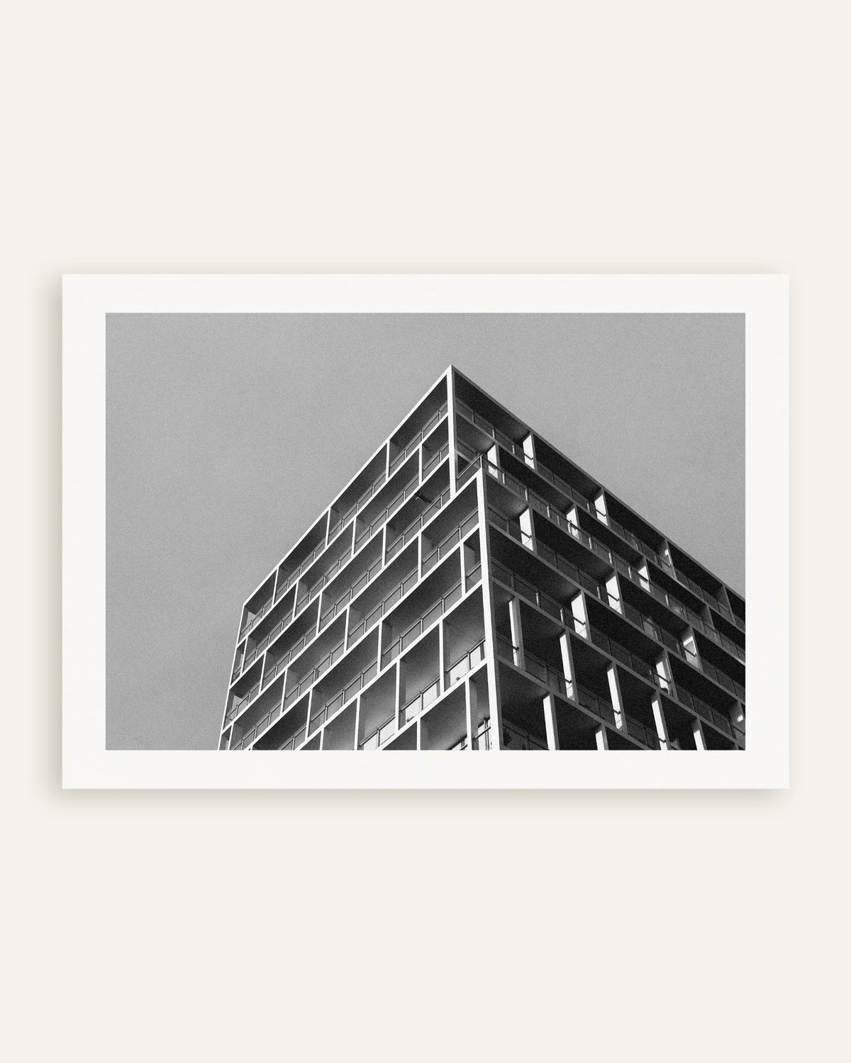 Poster of Balcony Corner in Gray Sky, thumbnail