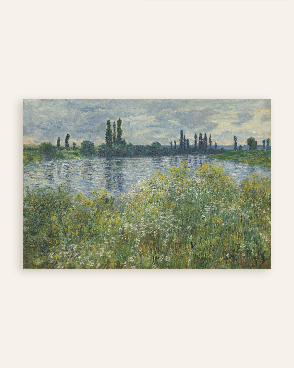 Poster of Banks of the Seine, Vétheuil (1880) by Claude Monet, thumbnail