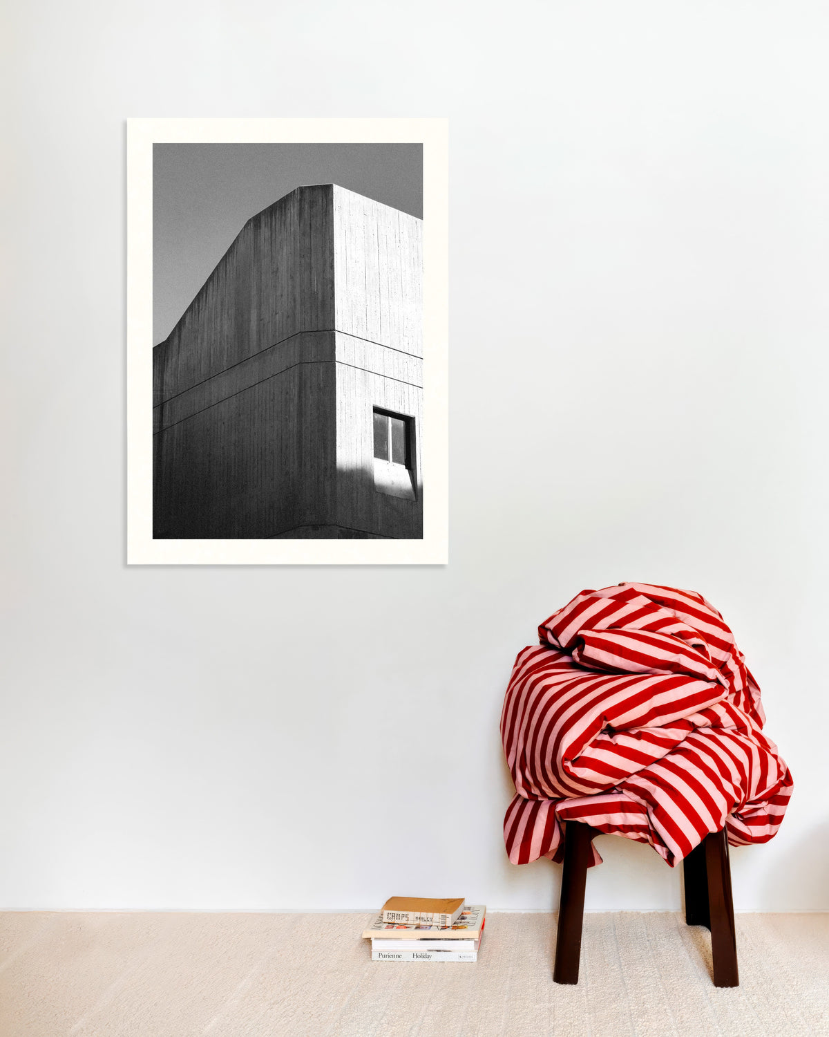 Poster of Board Marked Concrete Corner