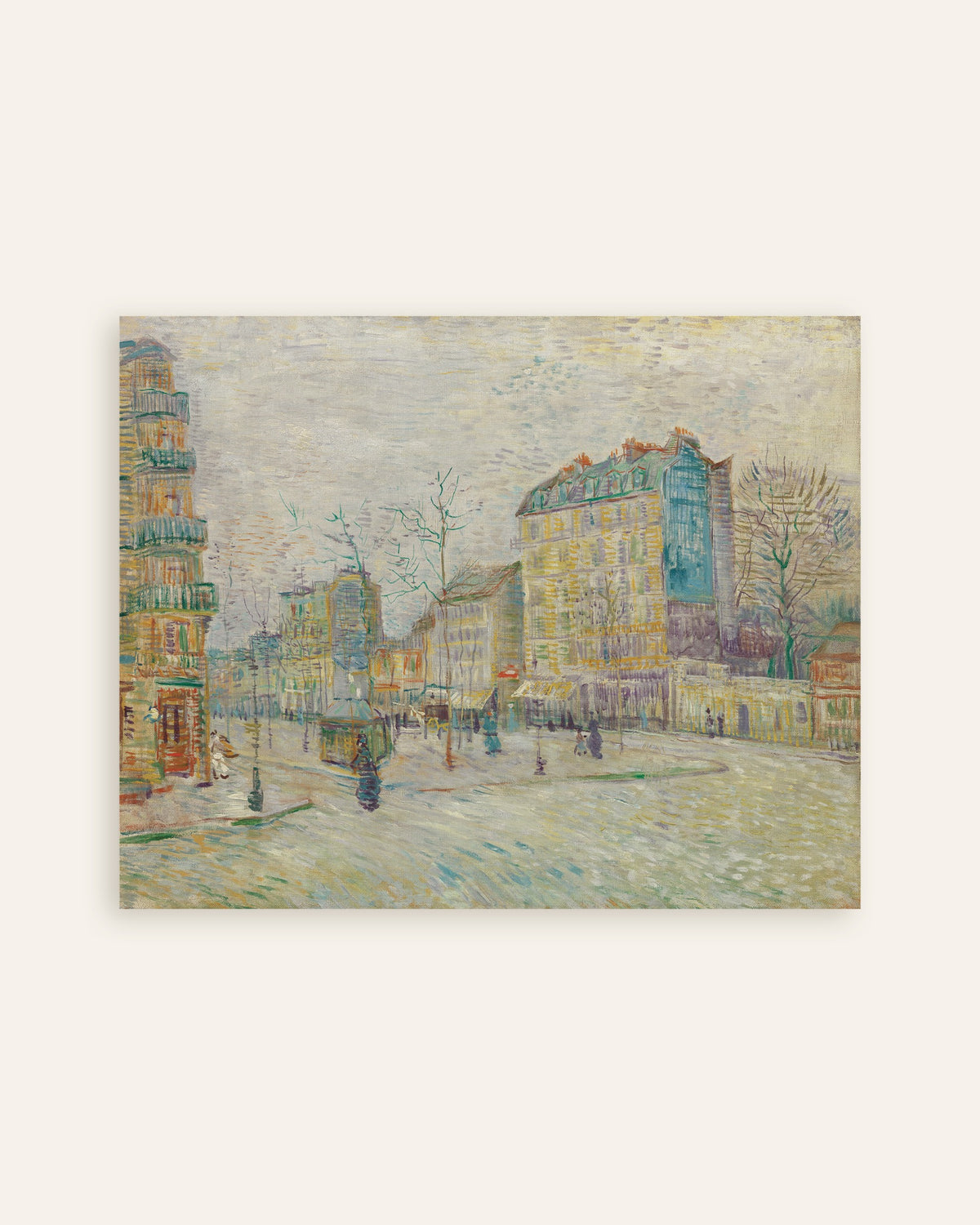 Poster of Boulevard de Clichy (1887) by Vincent van Gogh, thumbnail