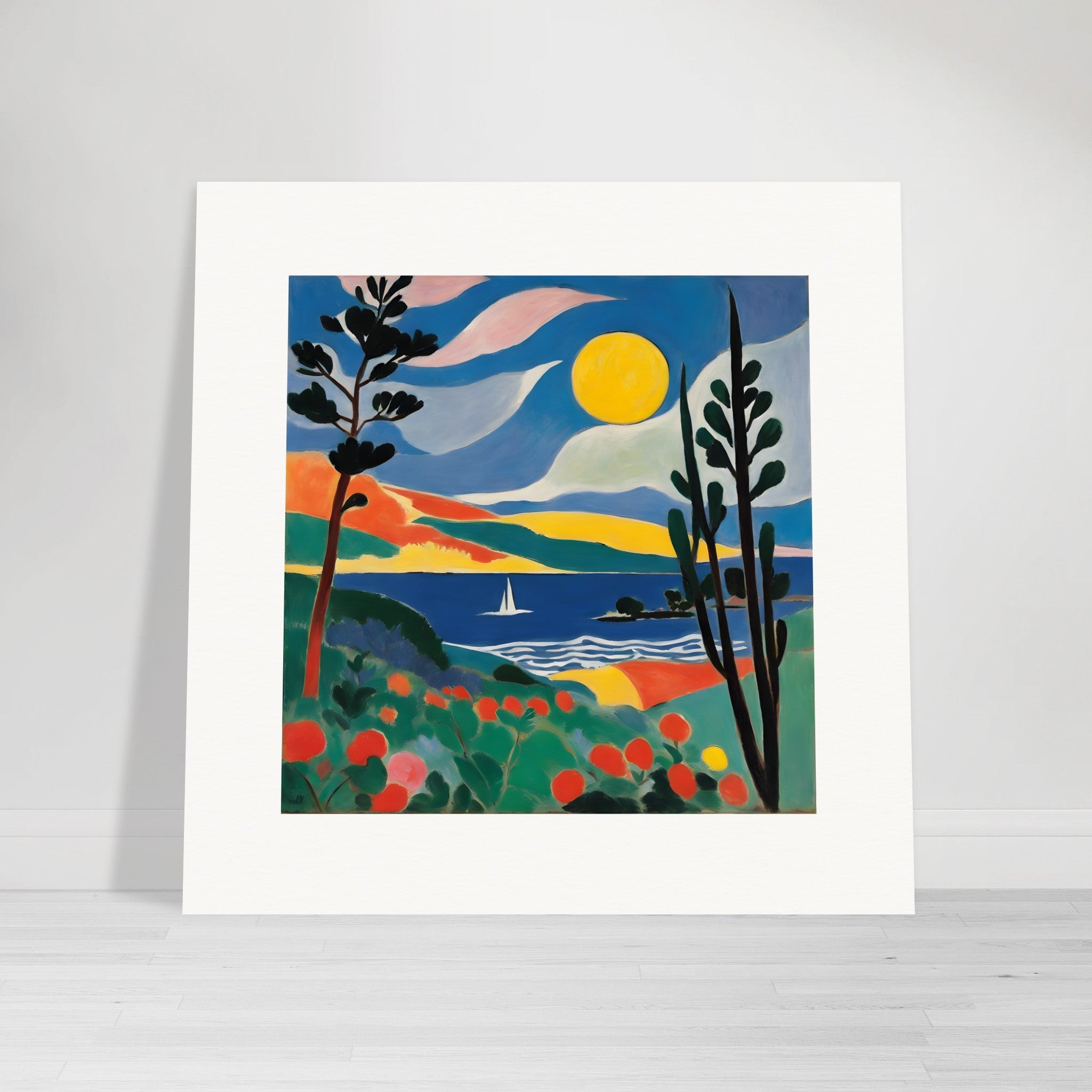 Evocative and abstract forms, artistic finesse, Moon – Print