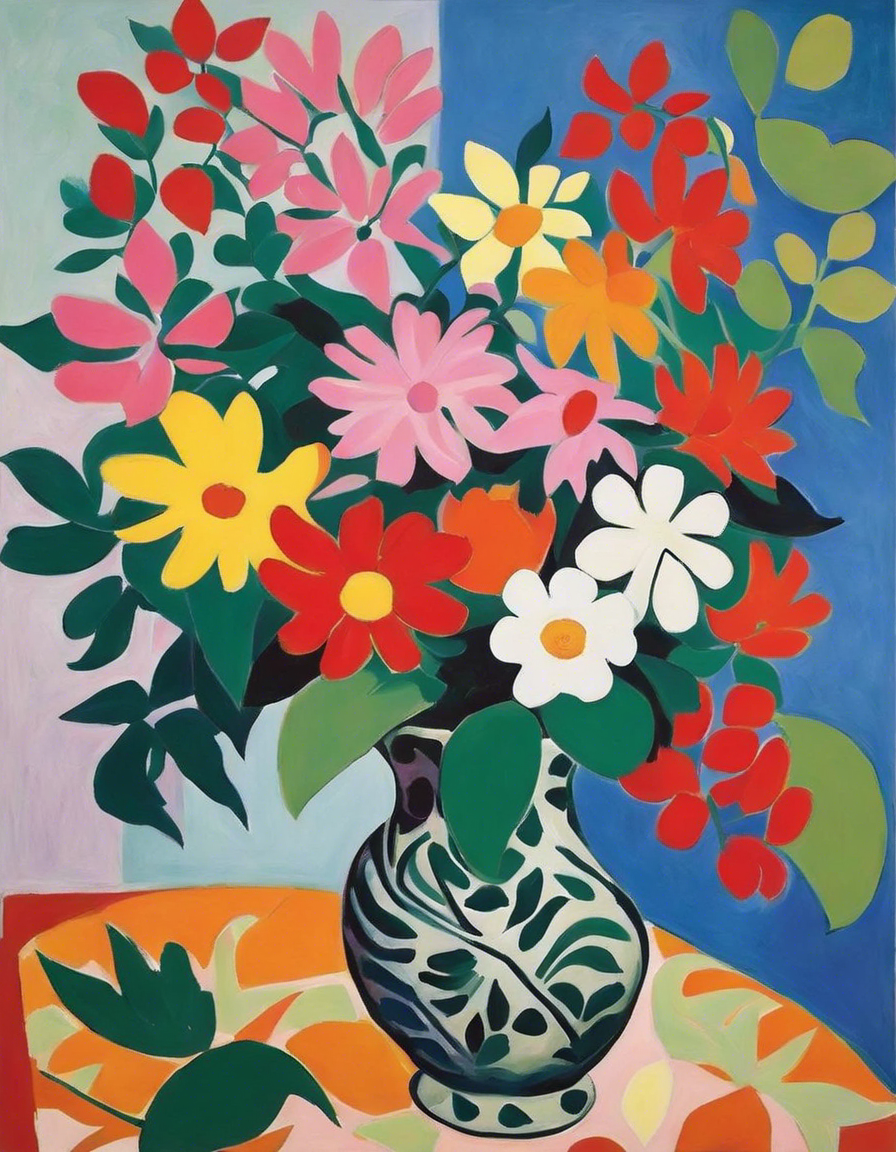 Evocative and abstract forms, artful finesse, Floral Design – Print