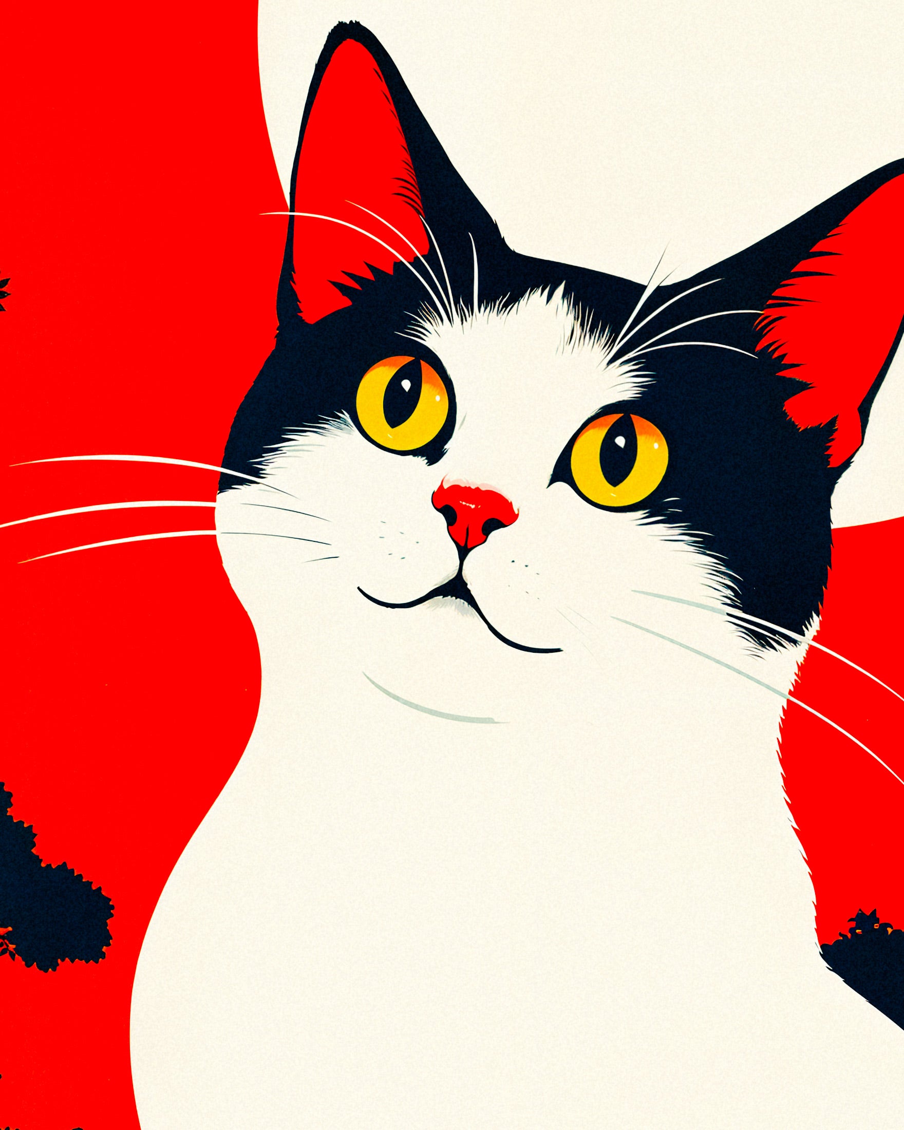 The Cat and the Moon - Poster