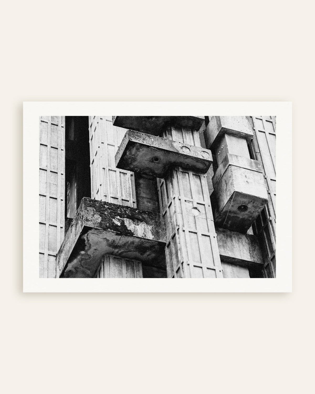 Poster of Close Up of Weathered Concrete Blocks, thumbnail