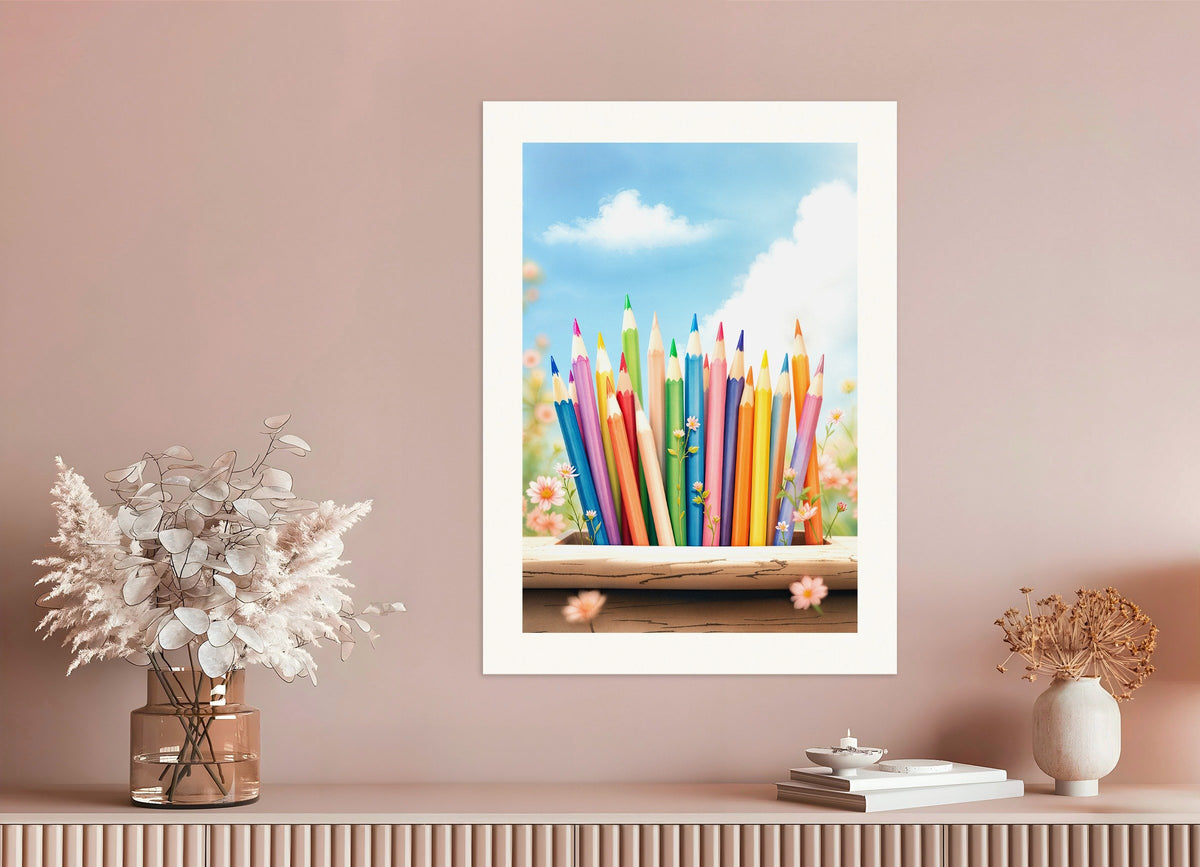 Coloured pencils | Artwork for walls | Posterscape.co.uk