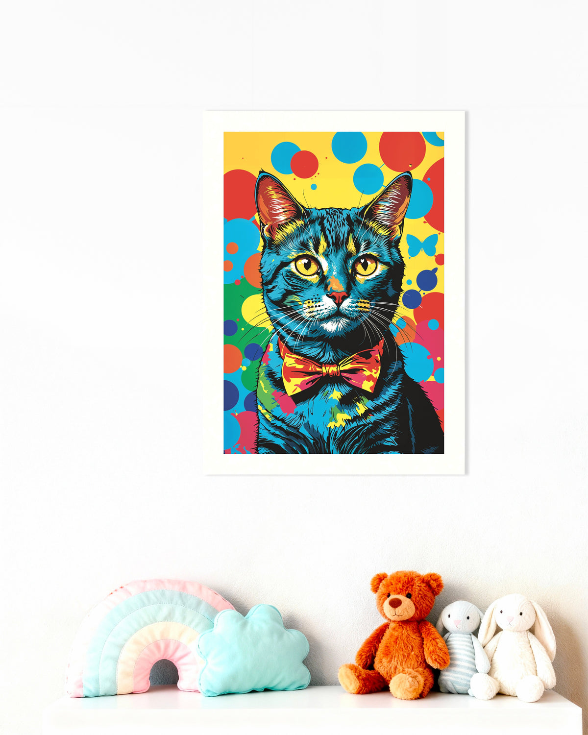 Poster of Colorful cat poster