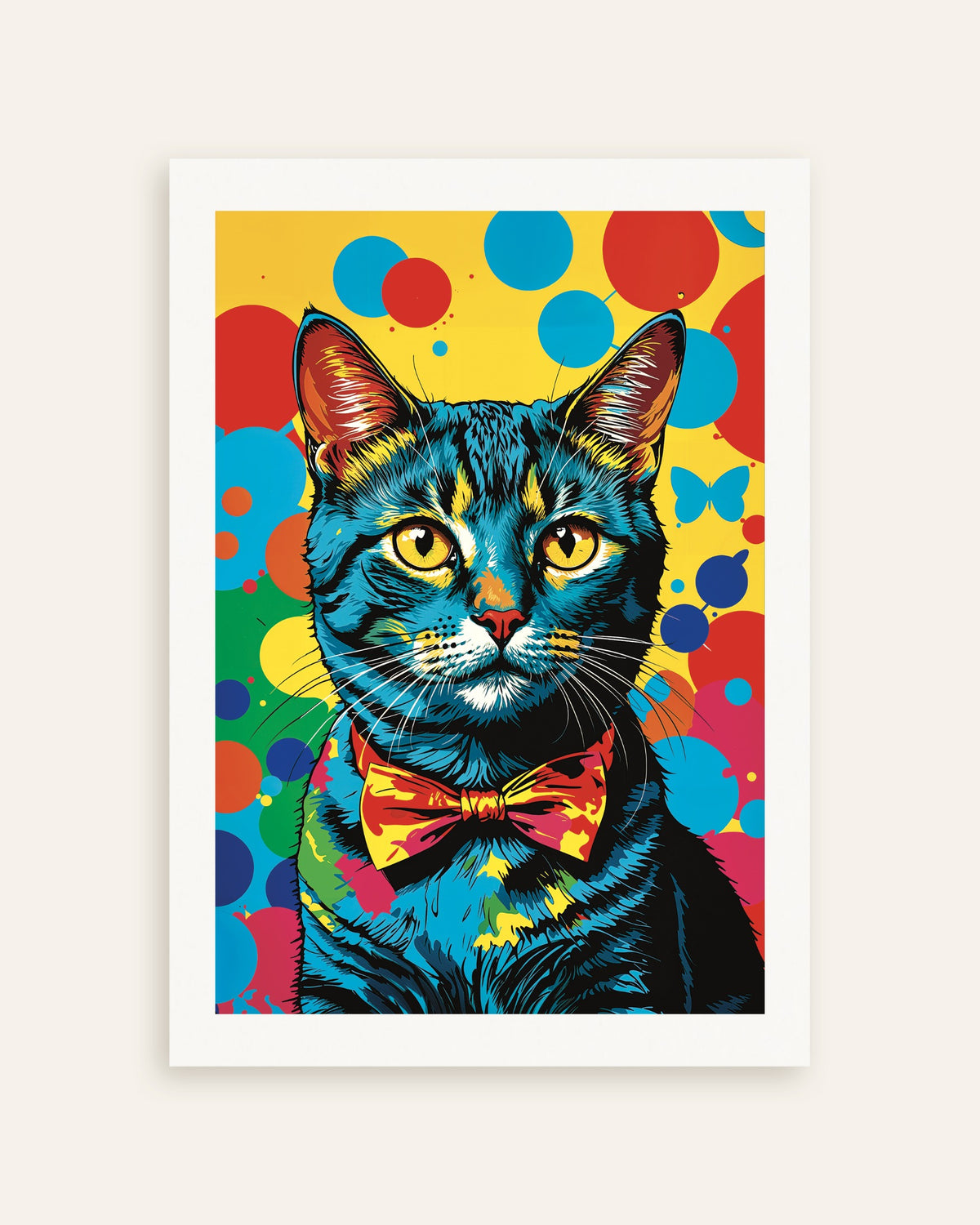 Poster of Colorful cat poster, thumbnail