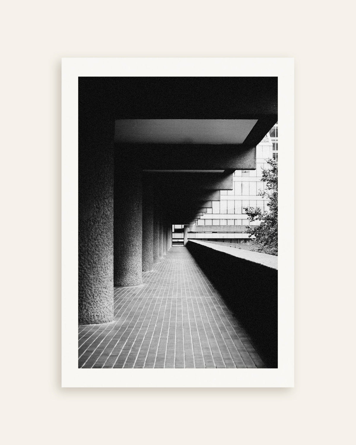 Poster of Covered Walkway With Rough Pillars, thumbnail