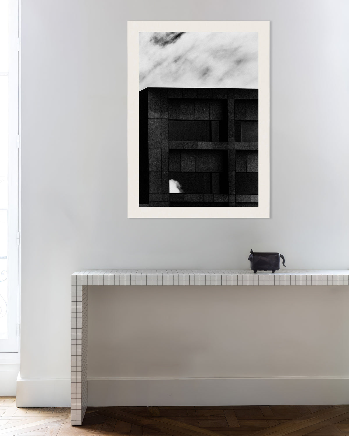 Poster of Dark Facade and Passing Cloud