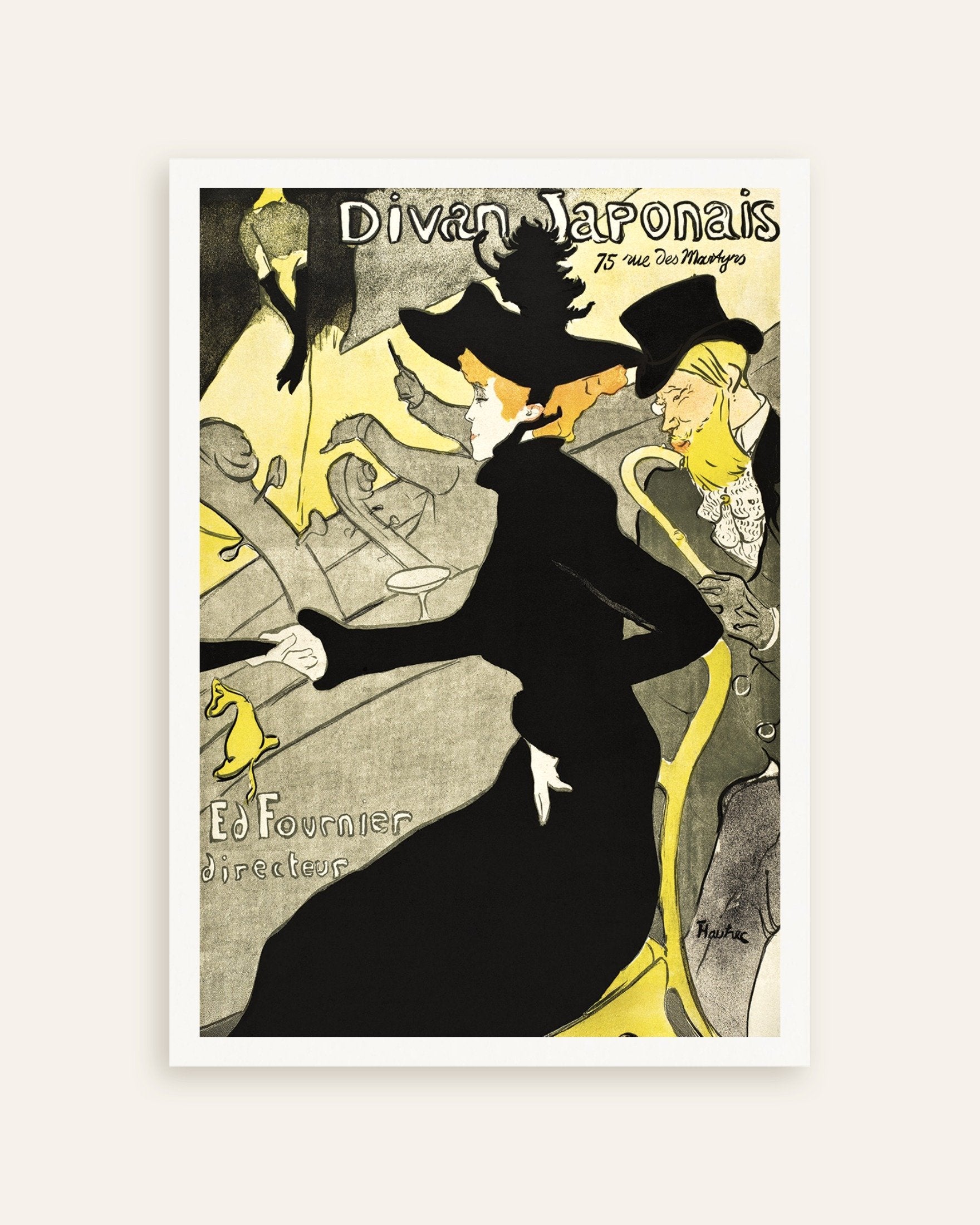 Poster of Divan Japonais (ca. 1892–1893) by Henri de Toulouse-Lautrec, thumbnail