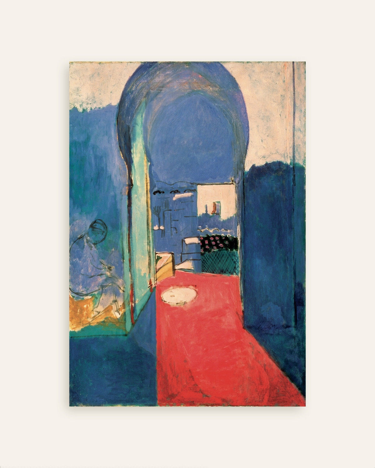 Poster of Entrance to the Kasbah (1912) by Henri Matisse, thumbnail