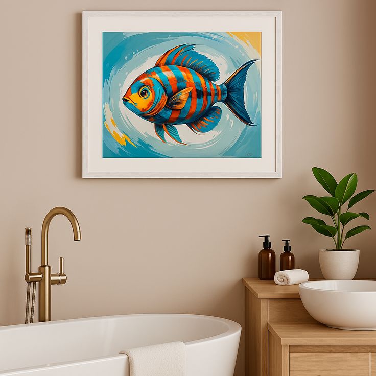 Fish Poster, Painting
