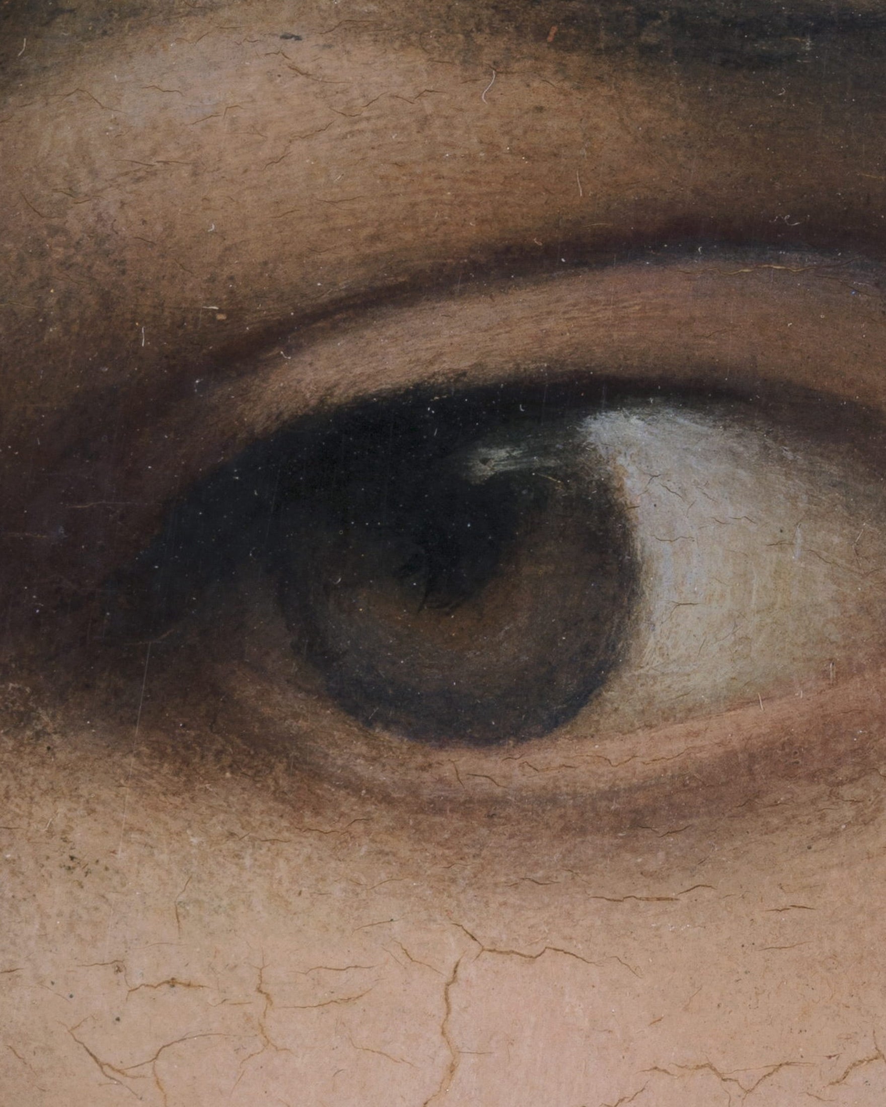 Louis Janmot "Fleur des Champs" Eye Detail - Classical Portrait Close-Up Poster
