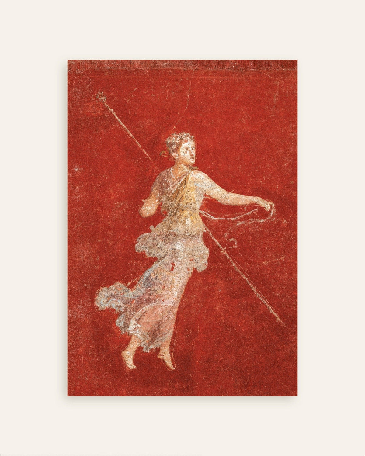 Flying maenad fresco poster from Pompeii, one of the posters in the set