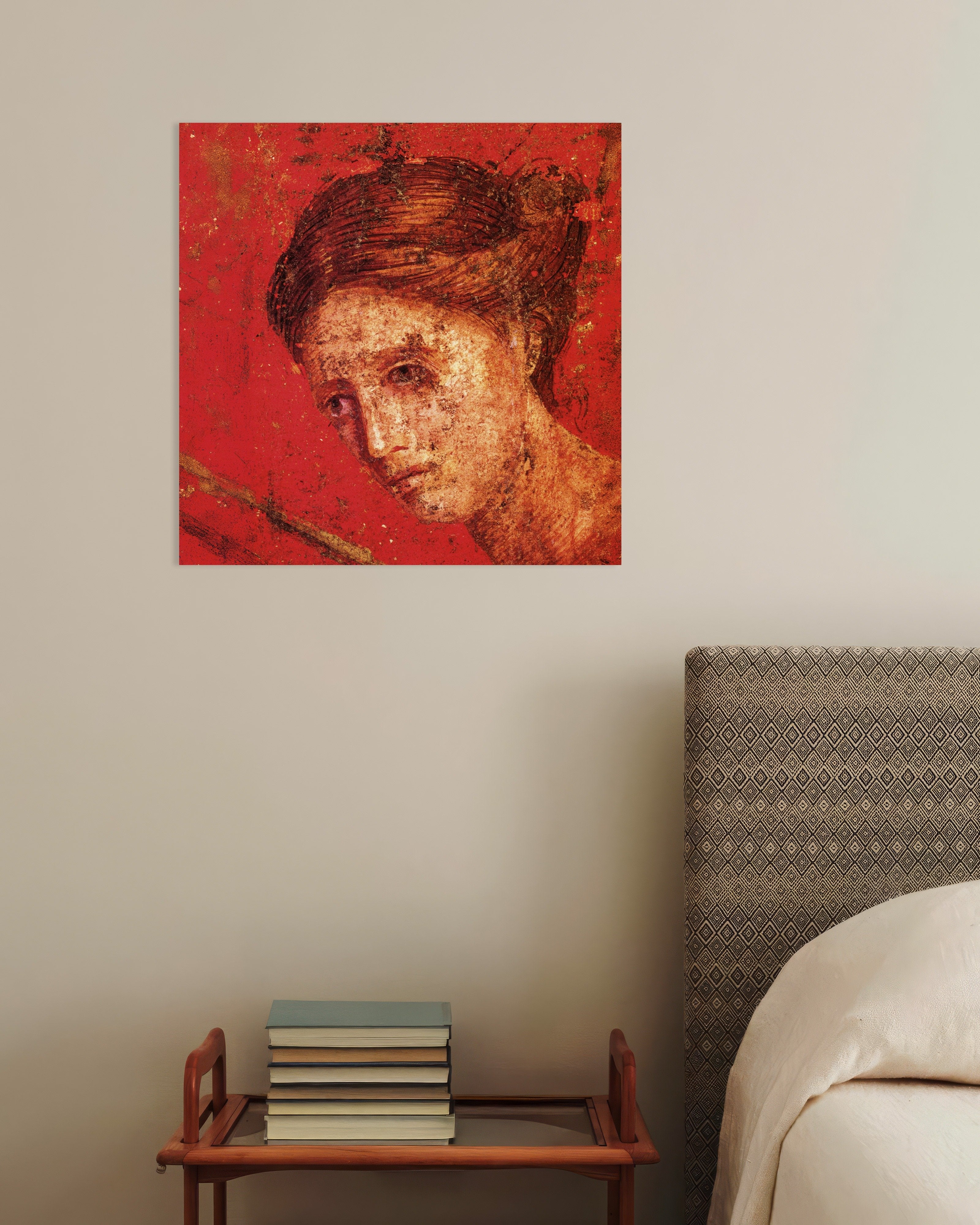 Poster of Fresco detail from the Villa dei Misteri in Pompeii Poster