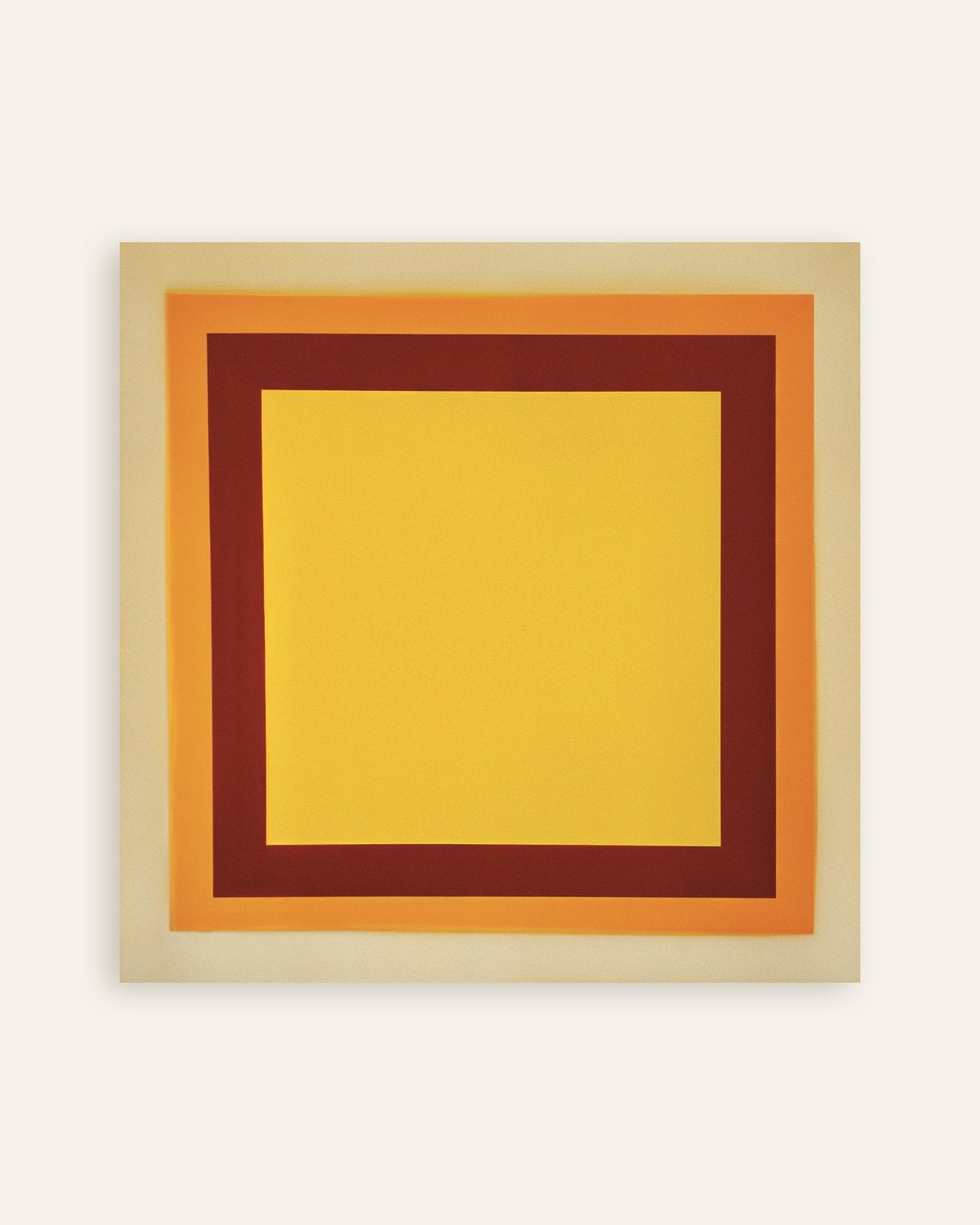 Poster of Geometric yellow and orange squares print, thumbnail