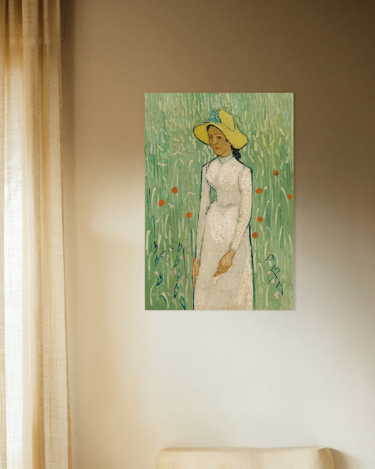 Poster of Girl in White (1890) by Vincent van Gogh