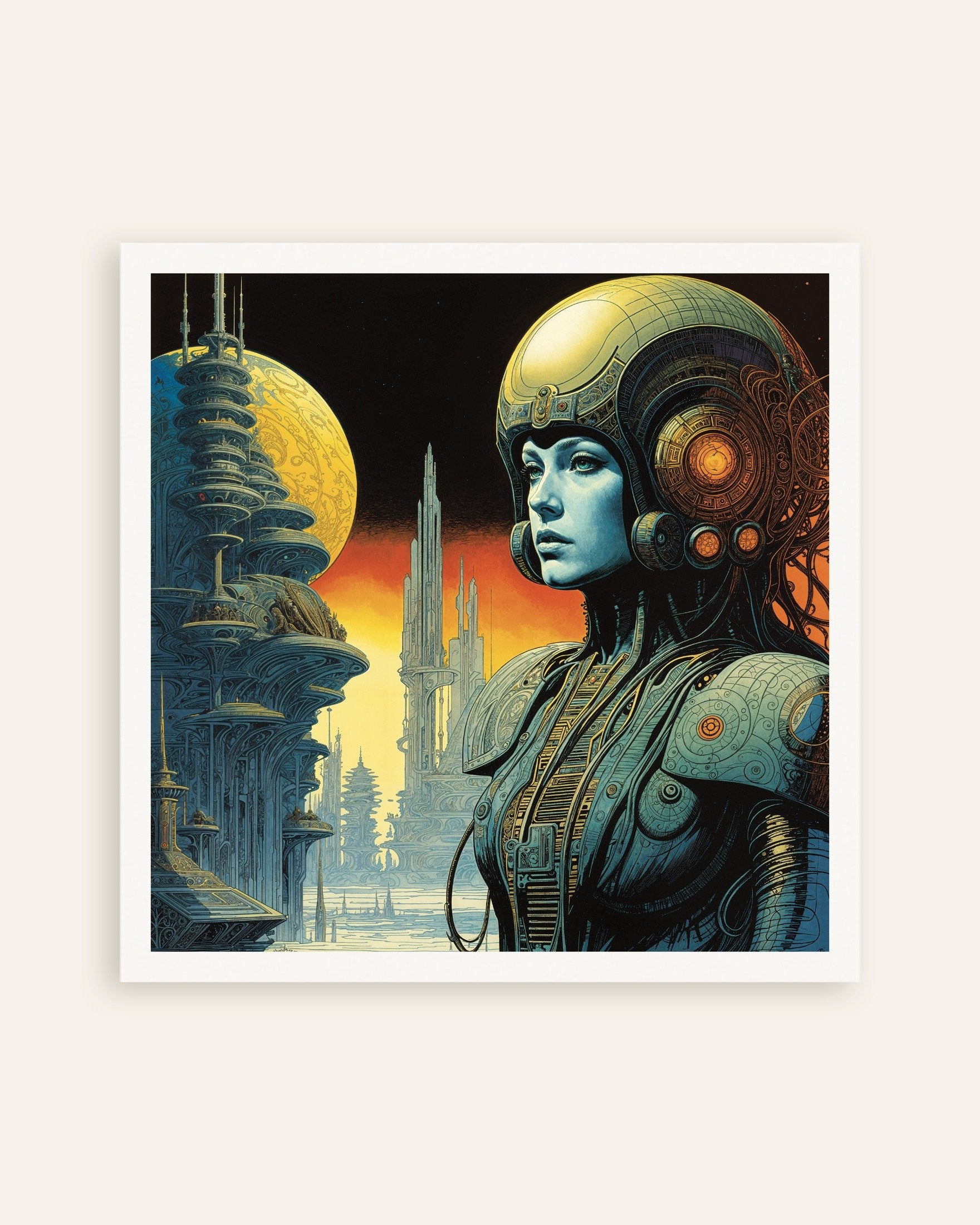 Poster of Hive Queen - Retro Sci-Fi Poster, thumbnail