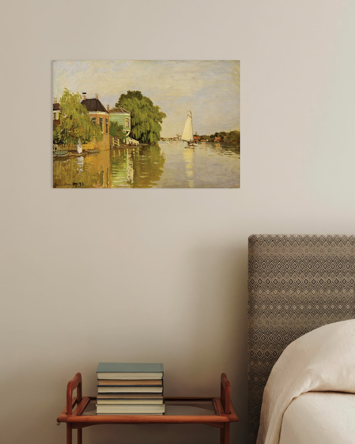 Poster of Houses on the Achterzaan (1871) by Claude Monet