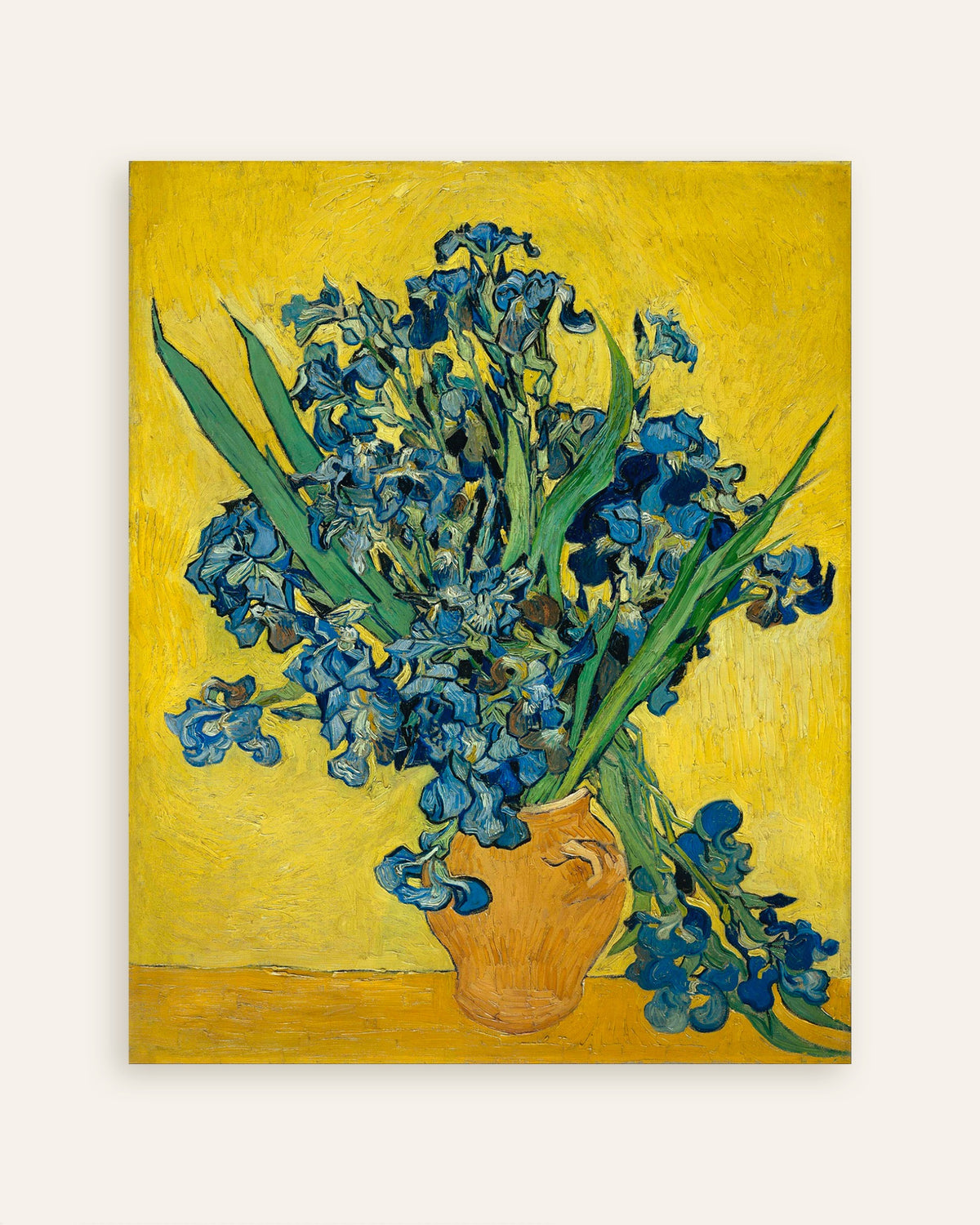 Poster of Irises in a Vase (1890) by Vincent van Gogh, thumbnail