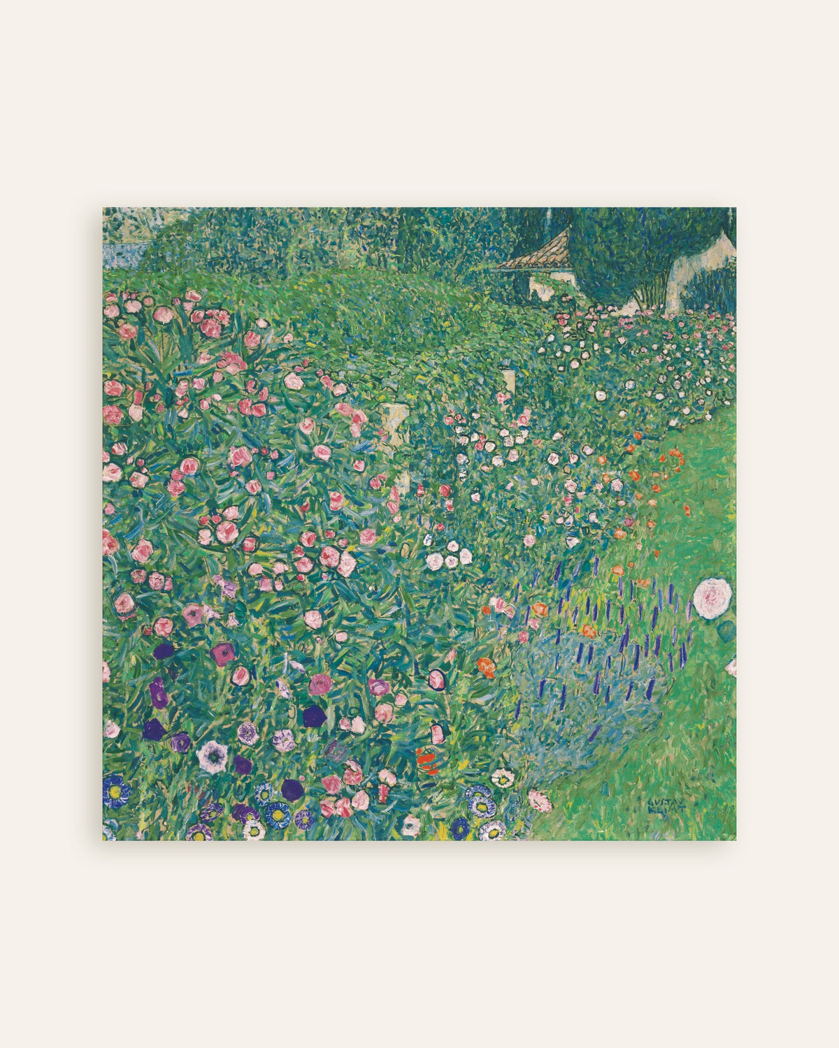 Poster of Italian Garden Landscape (1913) by Gustav Klimt, thumbnail