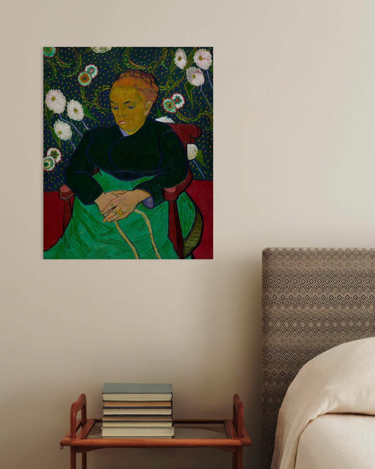 Poster of La Berceuse, Madame Roulin Rocking the Cradle (1889) by Vincent van Gogh