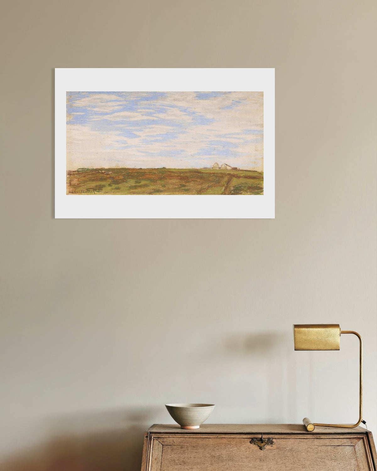 Poster of Landscape (1864–1866) by Claude Monet
