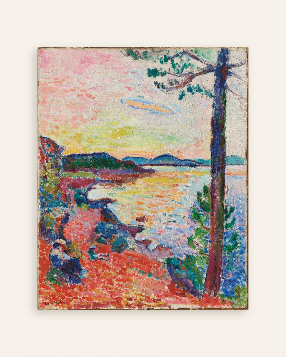 Poster of Le Goûter, The Gulf of Saint-Tropez (1904) by Henri Matisse, thumbnail