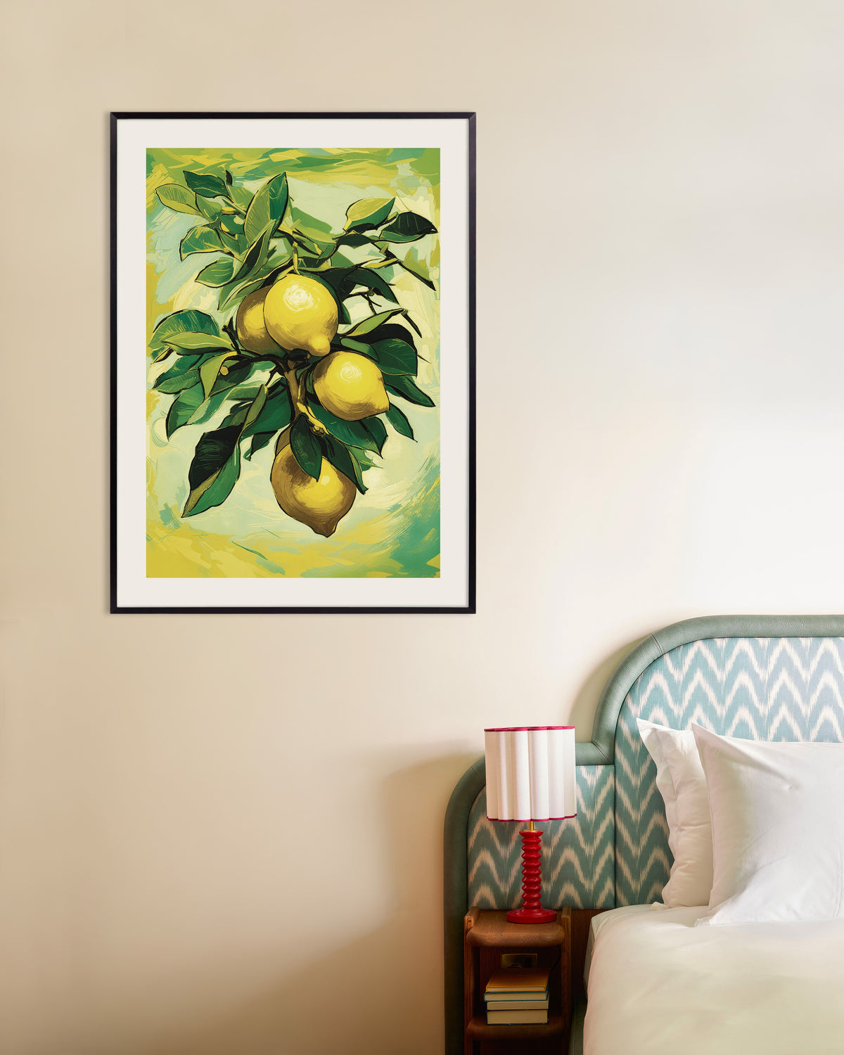 Poster of Lemons of Sorrento - Poster, with metal frame